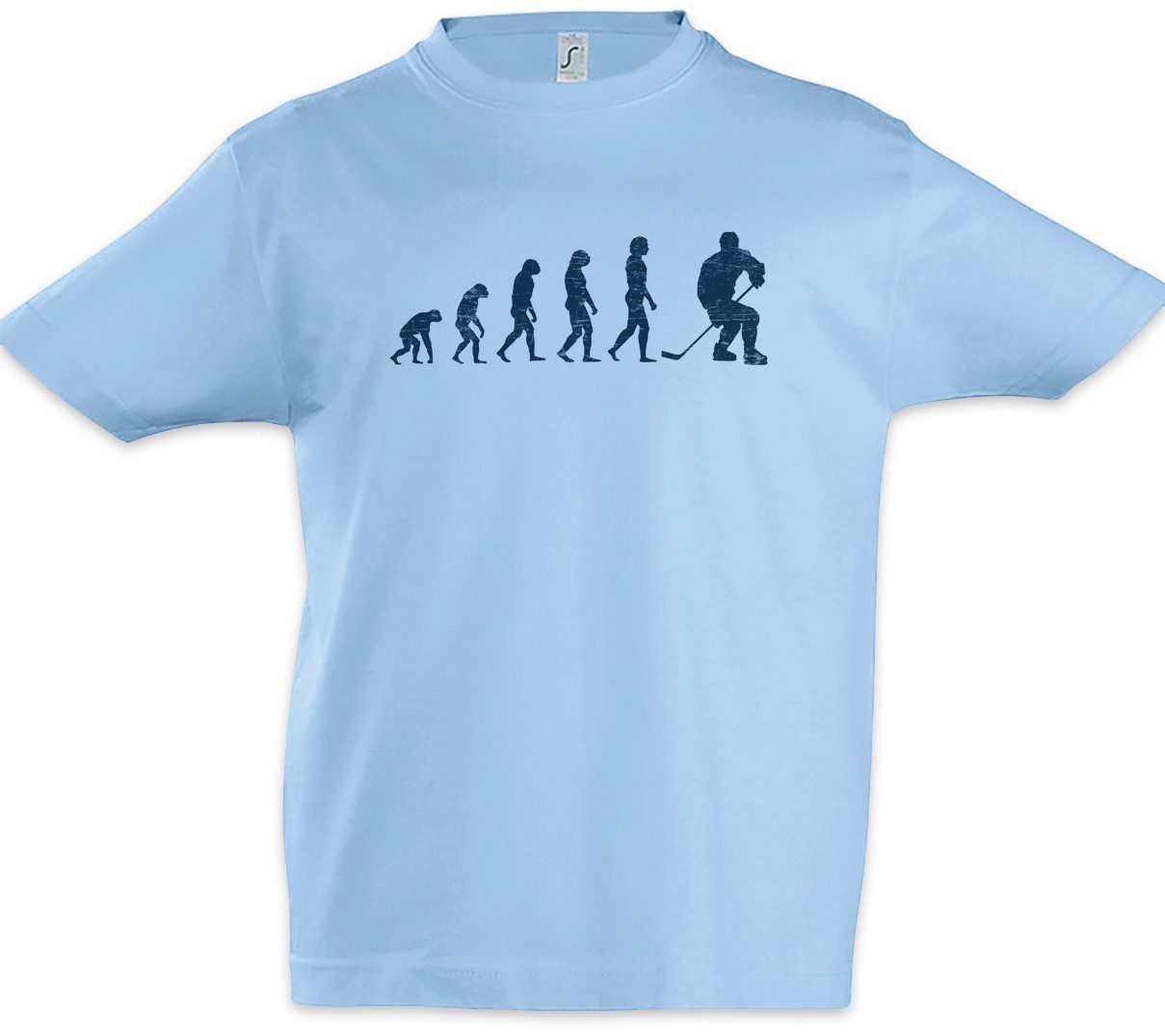 Print-Shirt Eishockey Evolution Kinder T-Shirt Ice Hockey Spieler Player Game