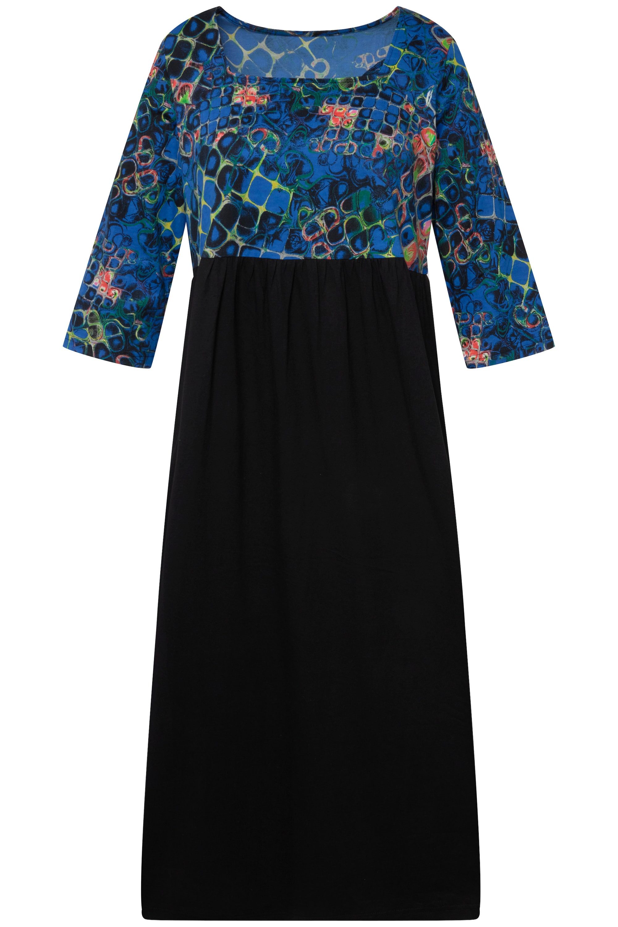 Ulla Popken Maxikleid Jerseykleid A-Line Empirenaht günstig online kaufen