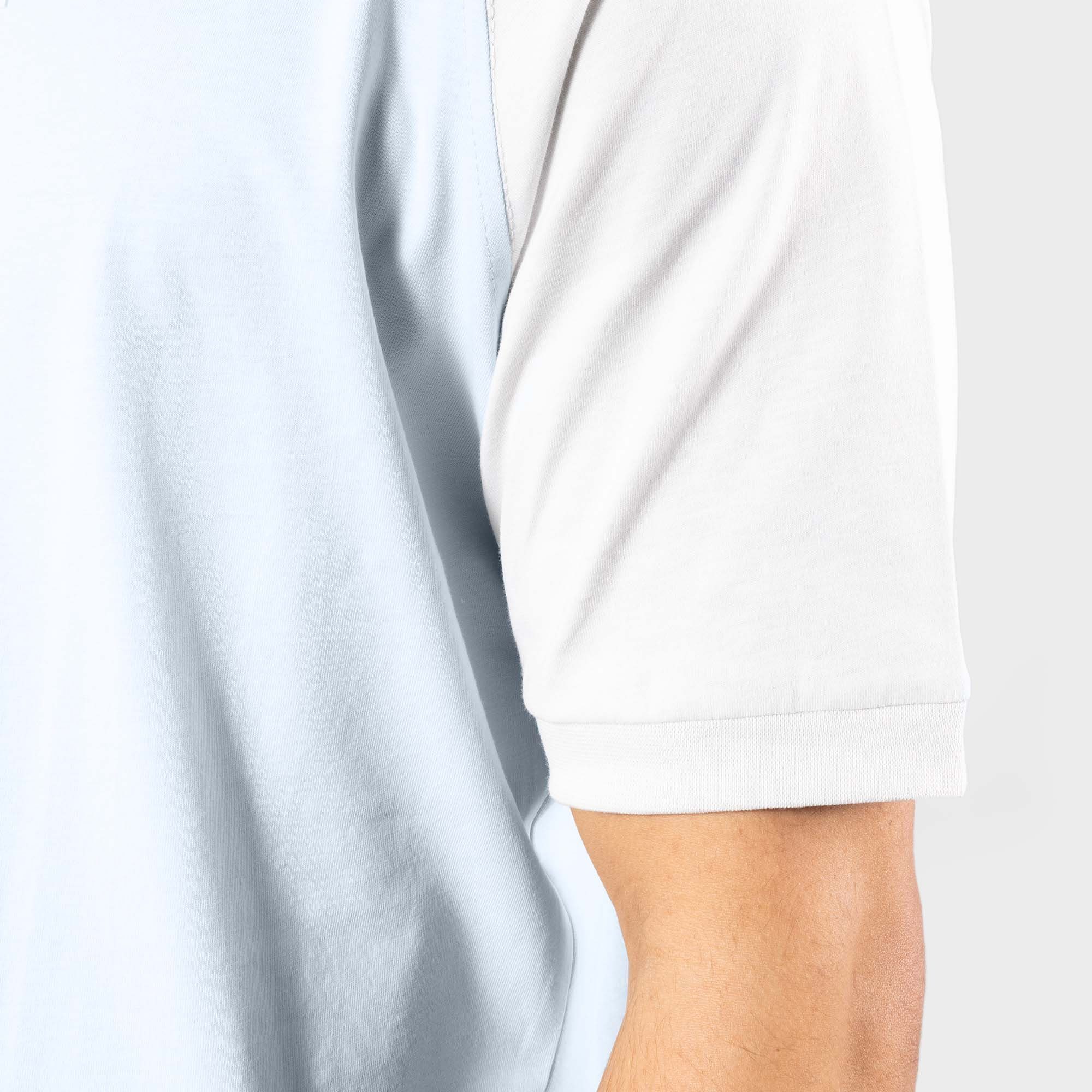 Smilodox T-Shirt Dante Oversize, 100% Baumwolle Hellblau
