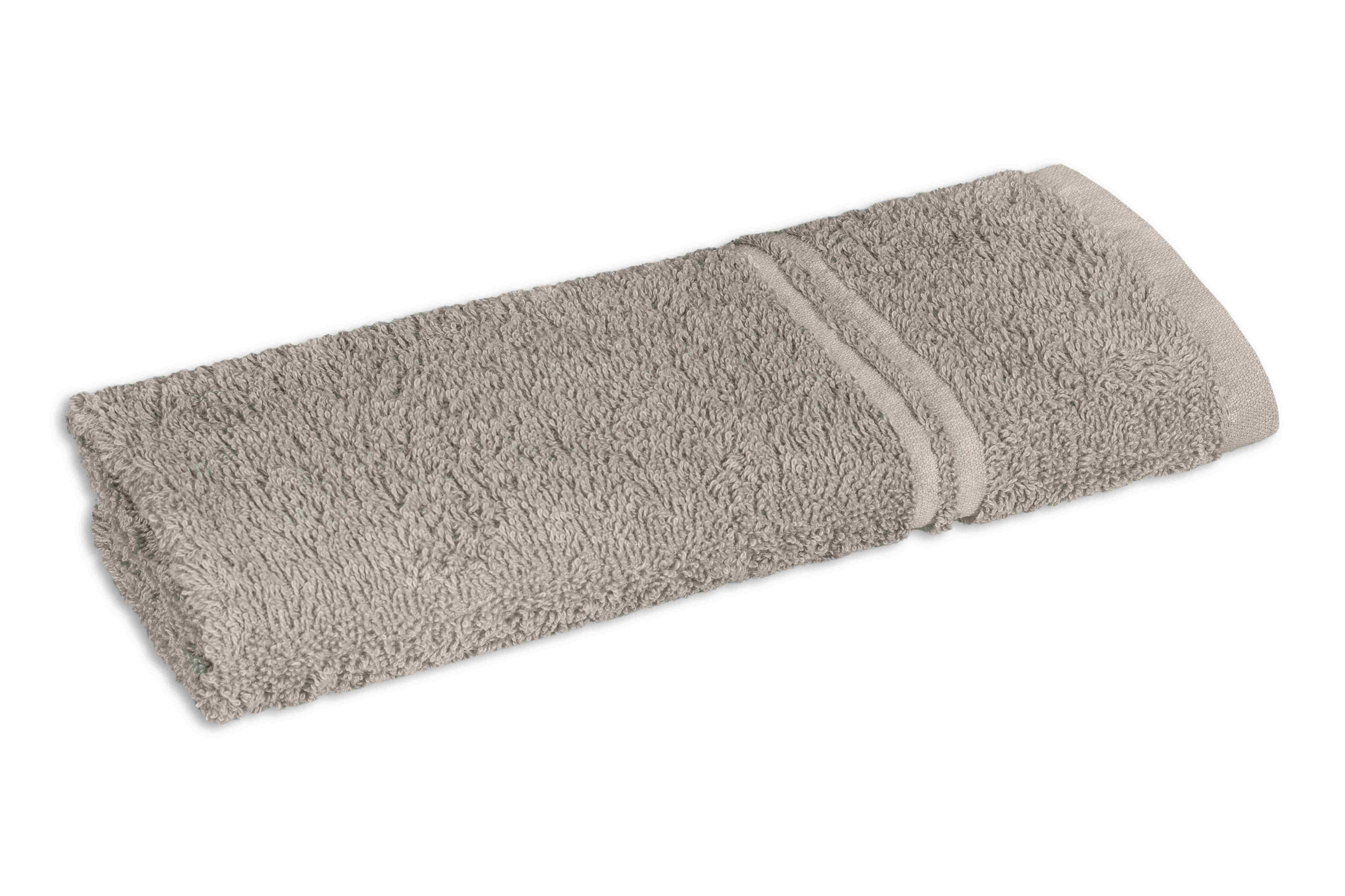 Badetücher Gästetuch Rio 30x50cm - 450 g/m² stein, 100%BW