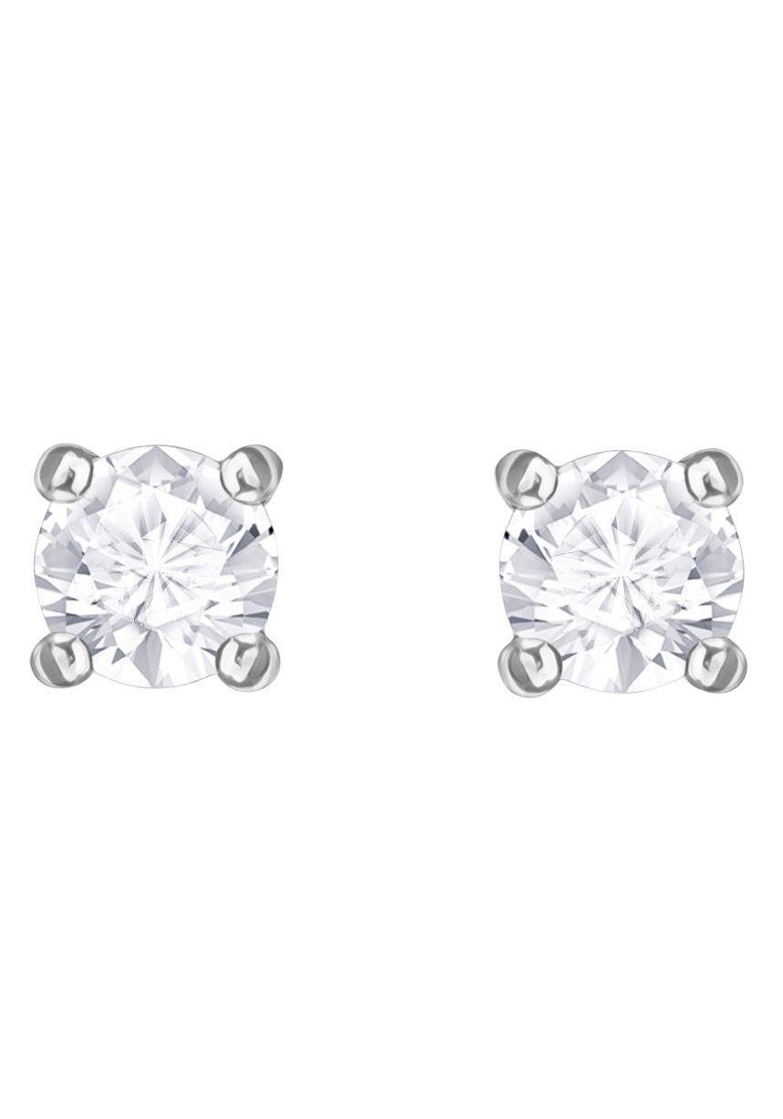 Swarovski Paar Ohrstecker Attract Round, weiss, günstig online kaufen