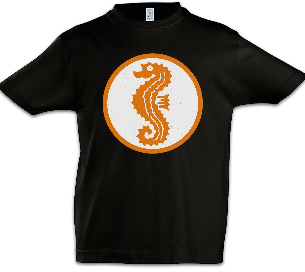 Print-Shirt Schwimmabzeichen Kinder T-Shirt Sea Horse Seepferdchen Seahorse