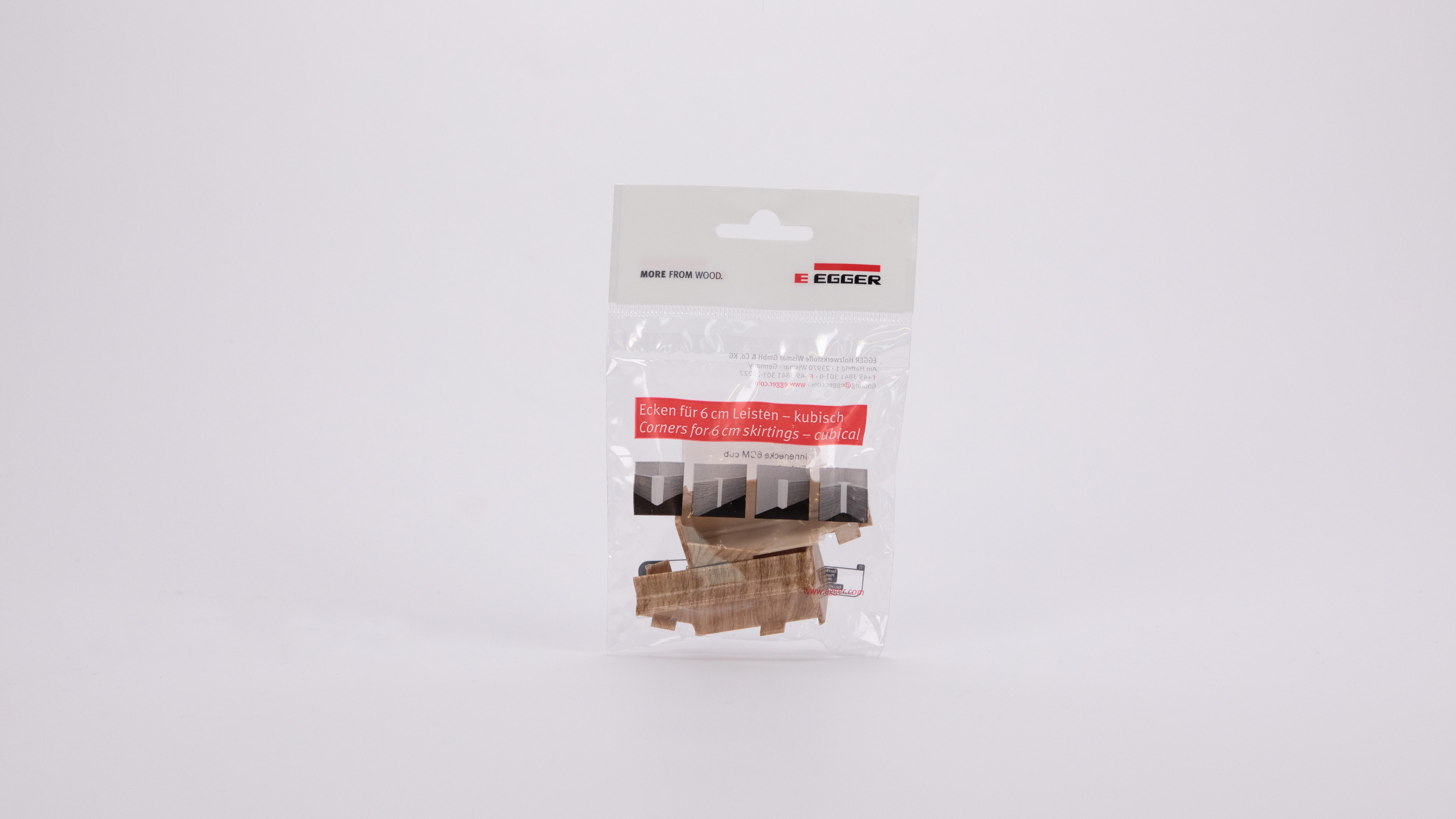 EGGER Sockelleisten-Innenecke Eiche honig, L: 1.6 cm, H: 5.9 cm, 2-St., neues kubisches Profil; 2 Stück