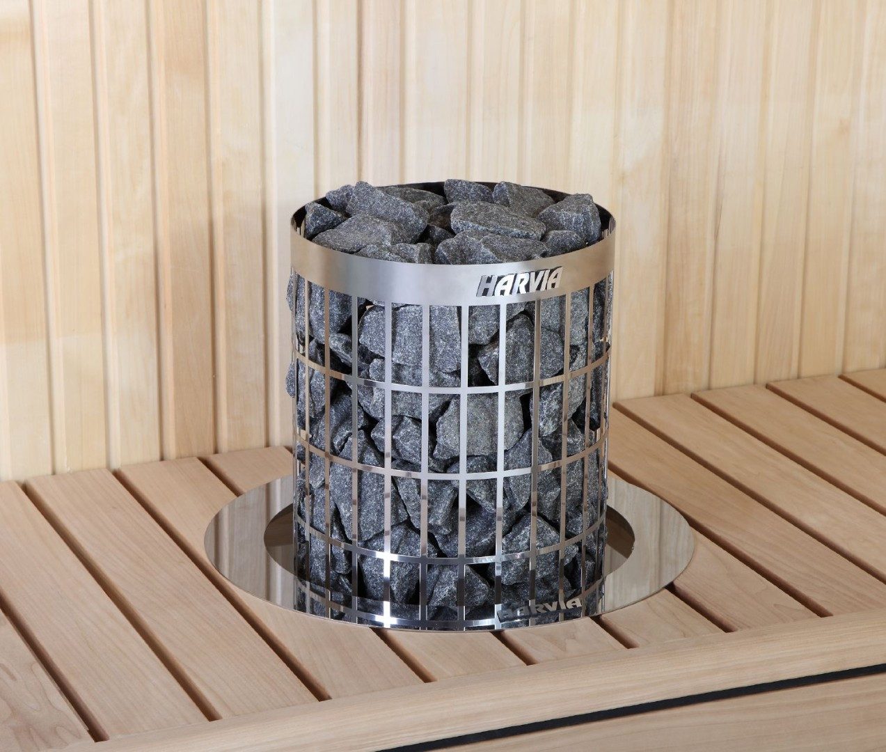 HARVIA Saunaofen Harvia Saunaofen Cilindro E 7,0 kW, 7 kW, Externe Steuerung erforderlich, Elektrisches Heizen; Gleichmäßige Wärmeverteilung; Aufgussbetrieb