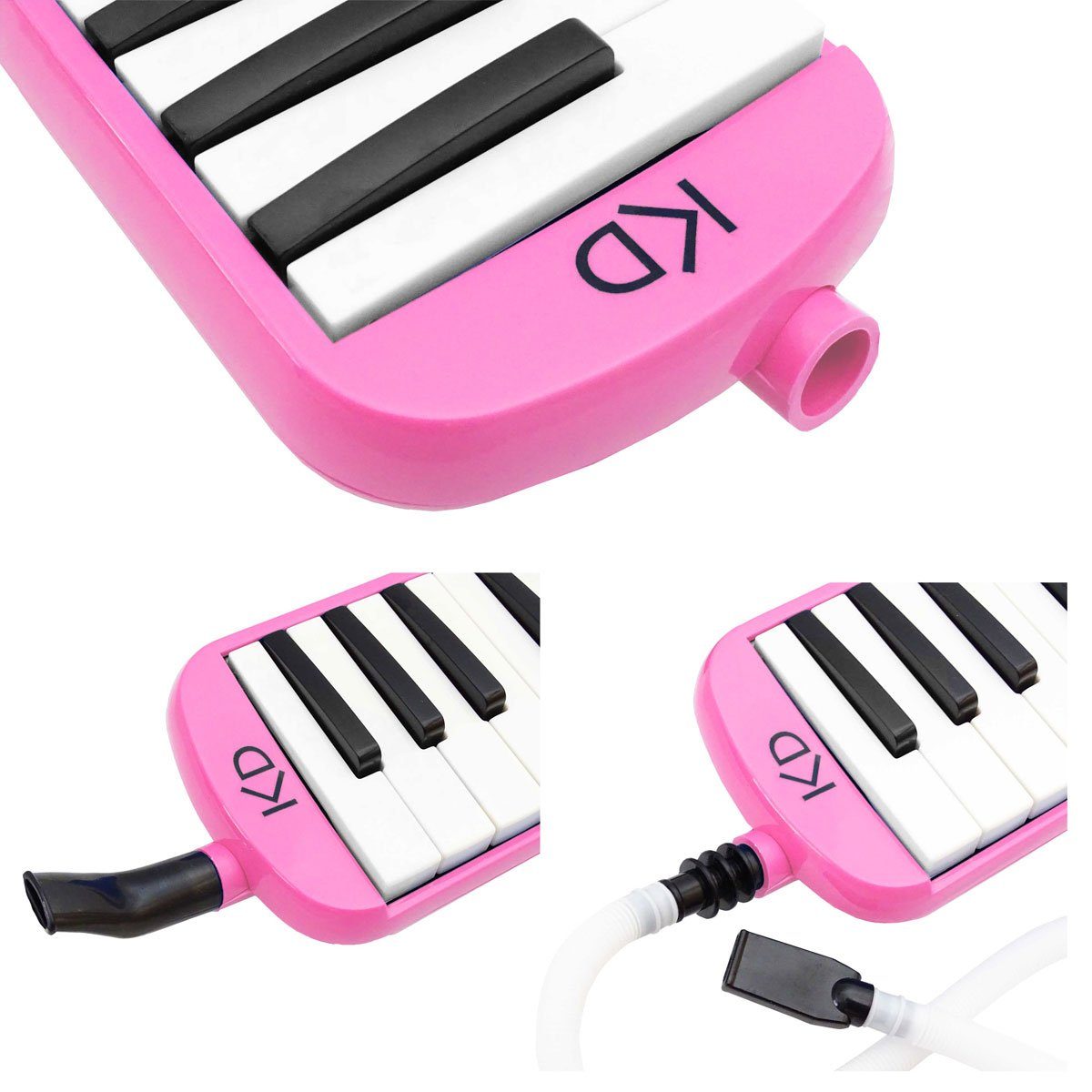 keepdrum Melodica keepdrum Melodica Pink 37 Tasten mit Tasche – Bild 4 von 5