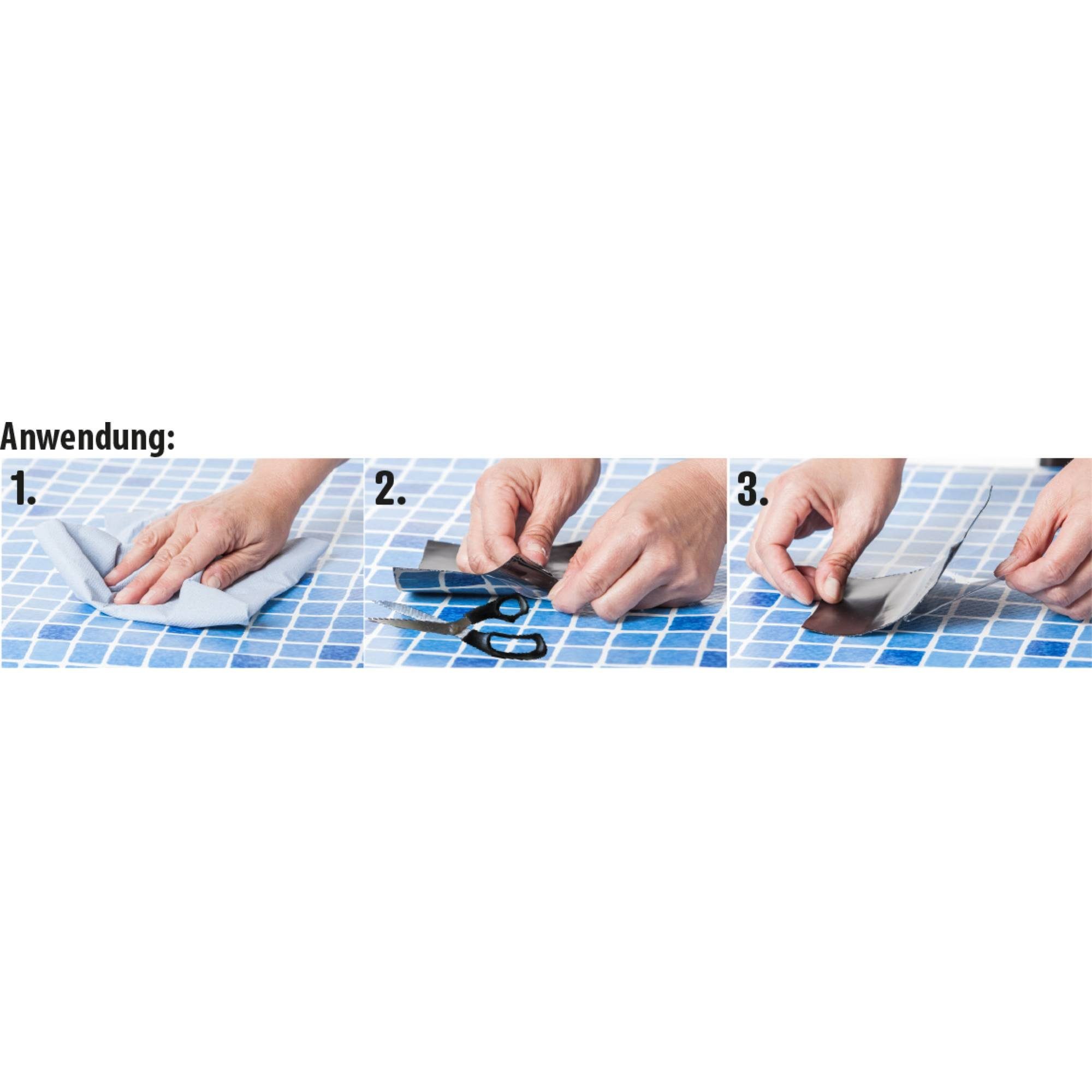 Heissner Klebeband Reparatur-Klebeband 'EASY FIX', 150cm schwarz (1-St)