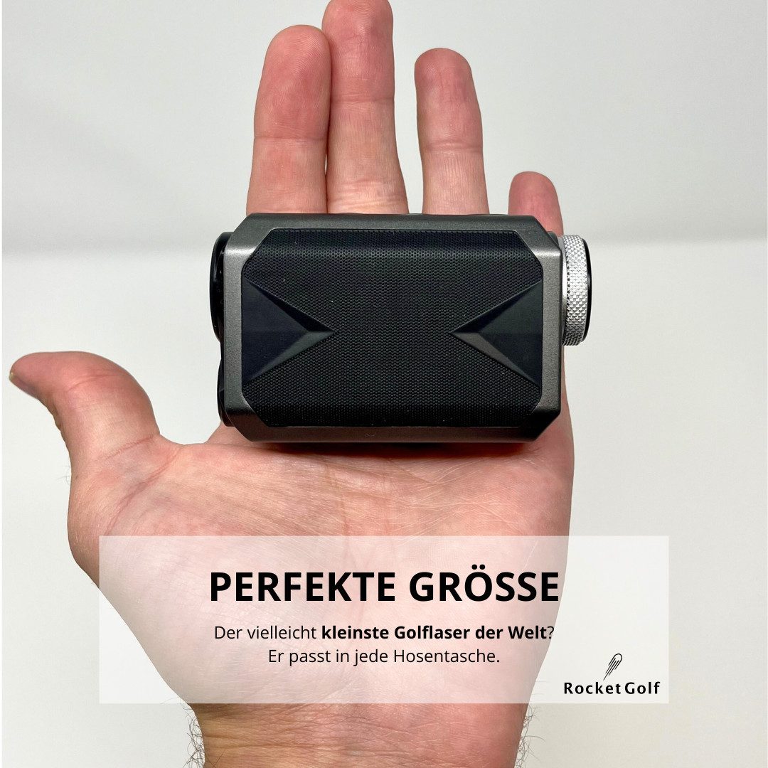 RocketGolf Golflaser Birdie Tour Golf-GPS-Gerät (Golf-Entfernungsmesser, FlagFinder, Premium-Akku, Slope)