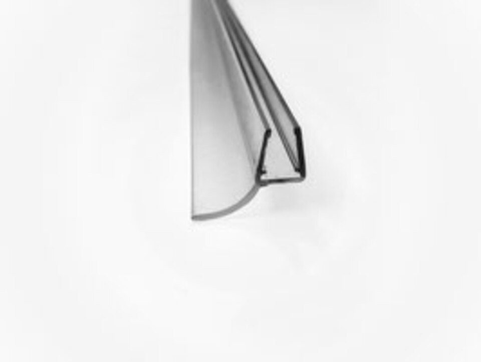 Kristhal Dusch- & Baddesign Duschdichtung Streifdichtung mit langer  schräger Dichtfahne, L: 100 cm