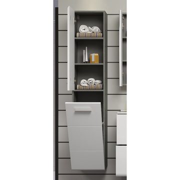 trendteam Hochschrank Badschrank Highboard Badezimmerschrank Badezimmerhochschrank