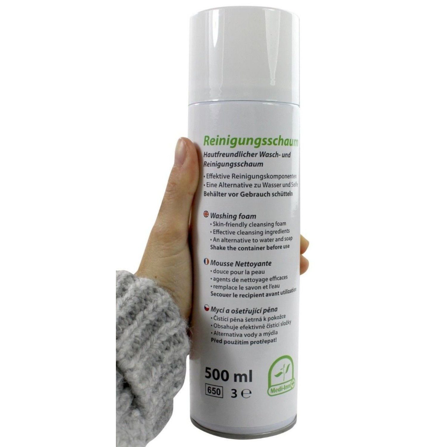 BODY PRODUCTS Gesichts-Reinigungsschaum BODY PRODUCTS Reinigungsschaum 500 ml, 1-tlg., pH-hautneutral, ohne Wasser anwendbar, geruchsbindend