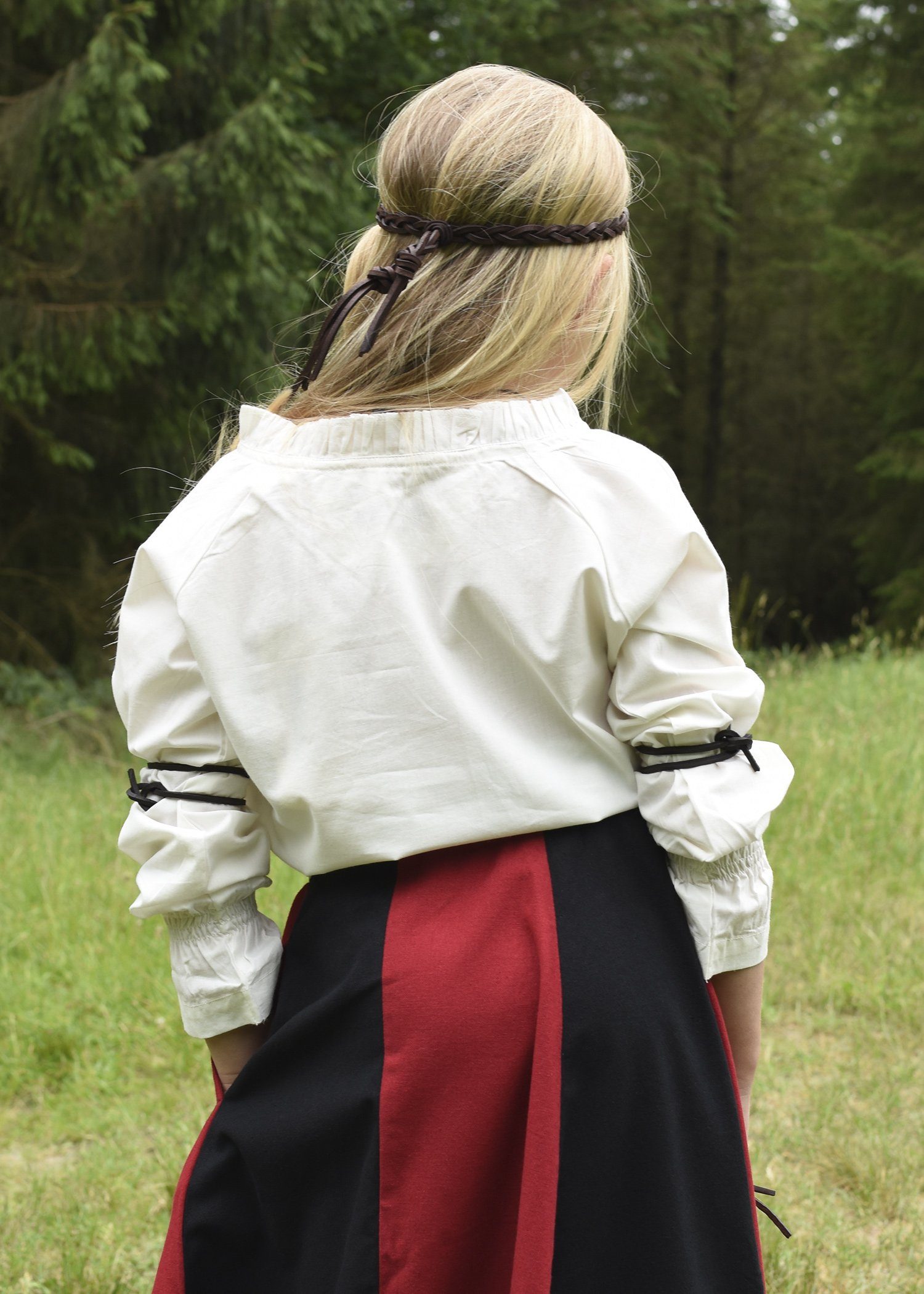 Battle Merchant Ritter-Kostüm Kinder Mittelalter-Langarmbluse Helena, natur