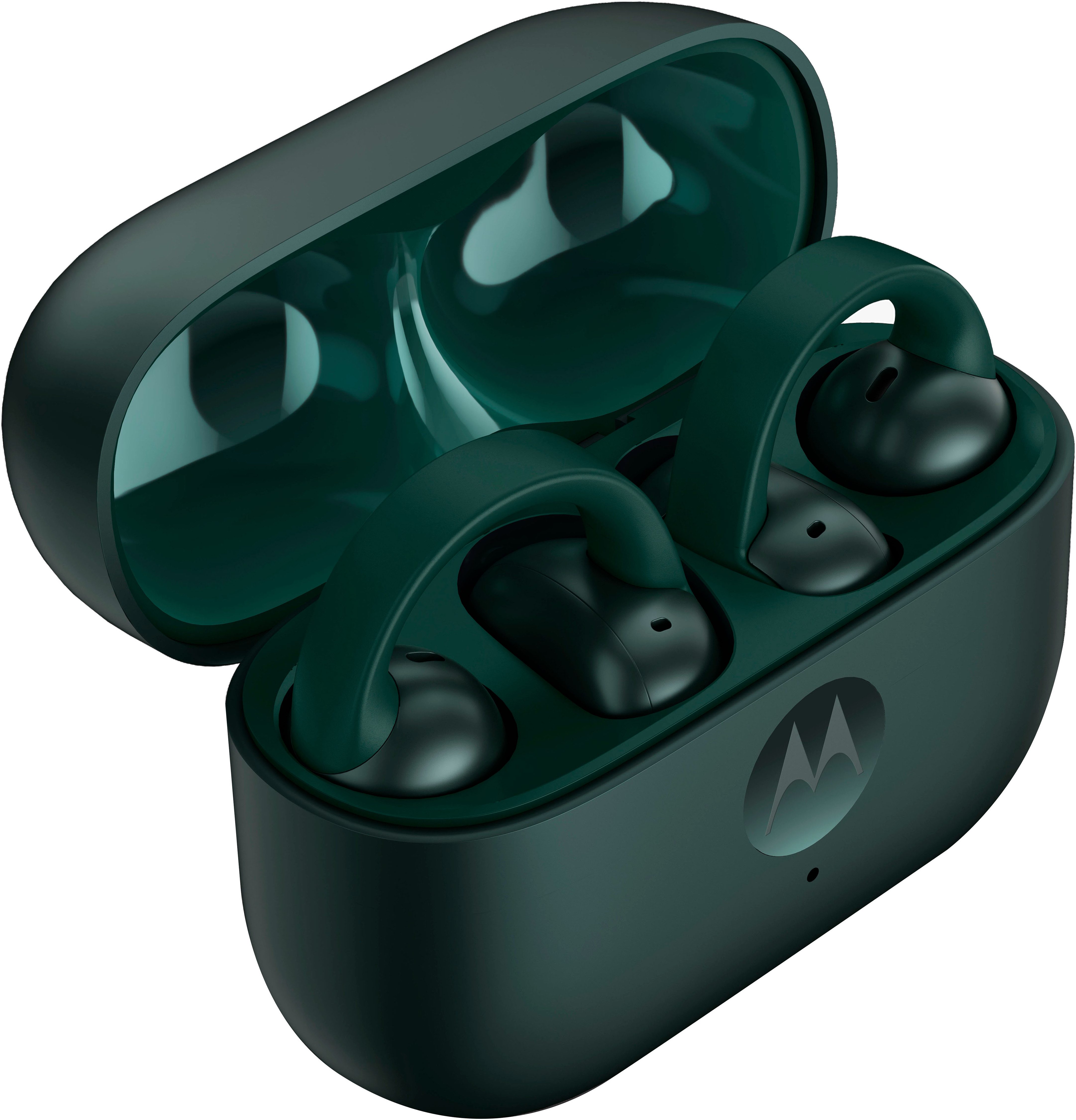 Motorola Moto Buds Loop Swarowski French Oak Open-Ear-Kopfhörer (Active Noise Cancelling (ANC), Adaptive Noise-Cancelling, Hi-Res, Transparenzmodus, Bluetooth)