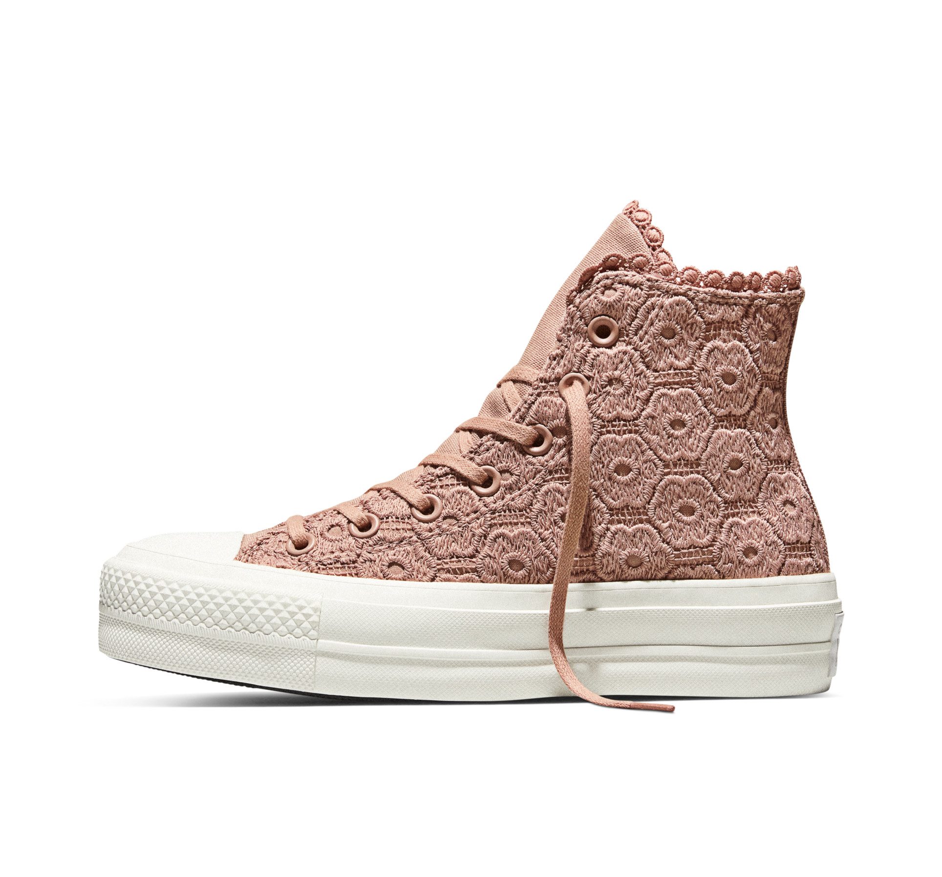 Converse CHUCK TAYLOR ALL STAR LIFT PLATFORM CROCHET Sneaker für sportlichen Look im Alltag, sportlicher Stil, mit Schnürung