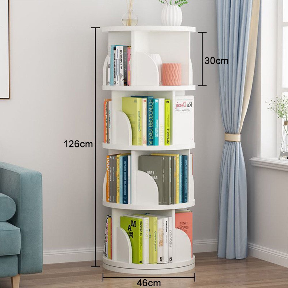 NUODWELL Bücherregal Drehbare Bücherregal, 2/3/4/5 Etagen günstig online kaufen