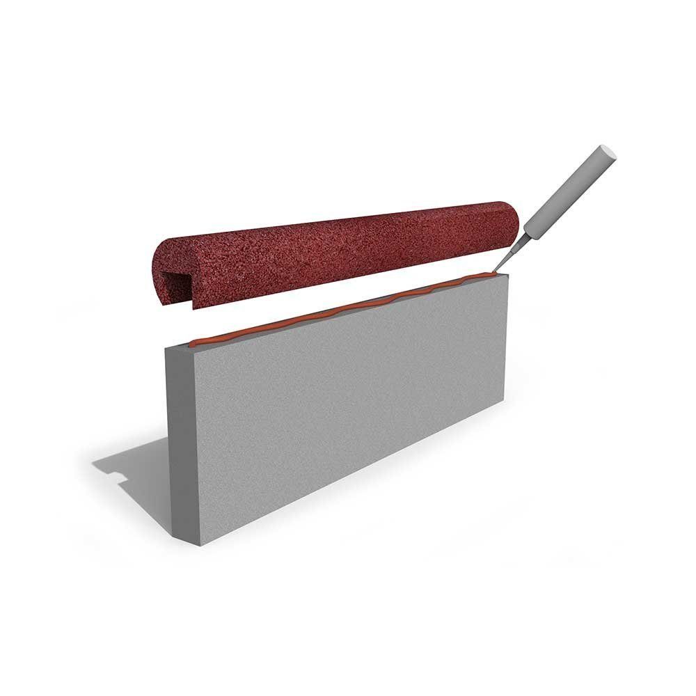 RO-FLEX Rasenkante Gummiüberzug Bordsteinkappe für 80 mm Randsteine