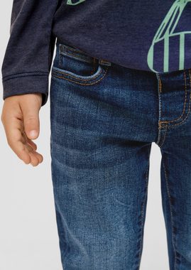 s.Oliver 5-Pocket-Jeans Jeans Brad / Slim Fit / Mid Rise / Slim Leg Waschung, Kontrastnähte