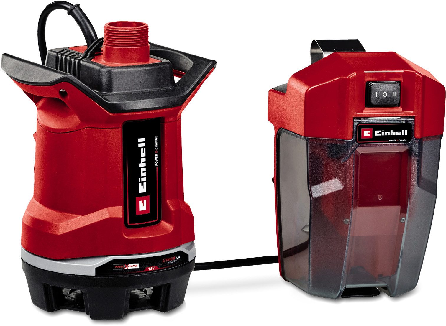 Einhell Schmutzwasserpumpe GE-DP 18/25 Li - Solo, 7.500 l/h, Power X-Change, ohne Akku und Ladegerät