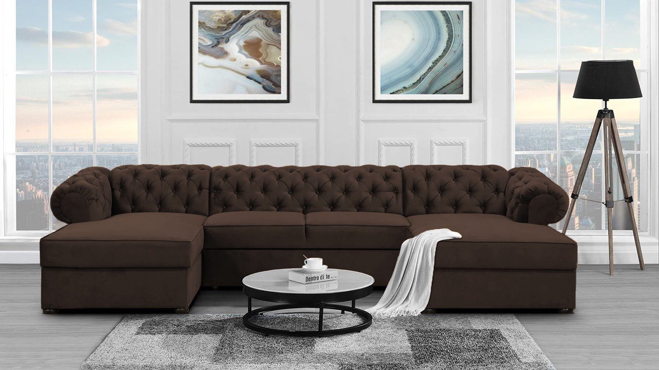Beautysofa Ecksofa mit Schlaffunktion und zwei günstig online kaufen