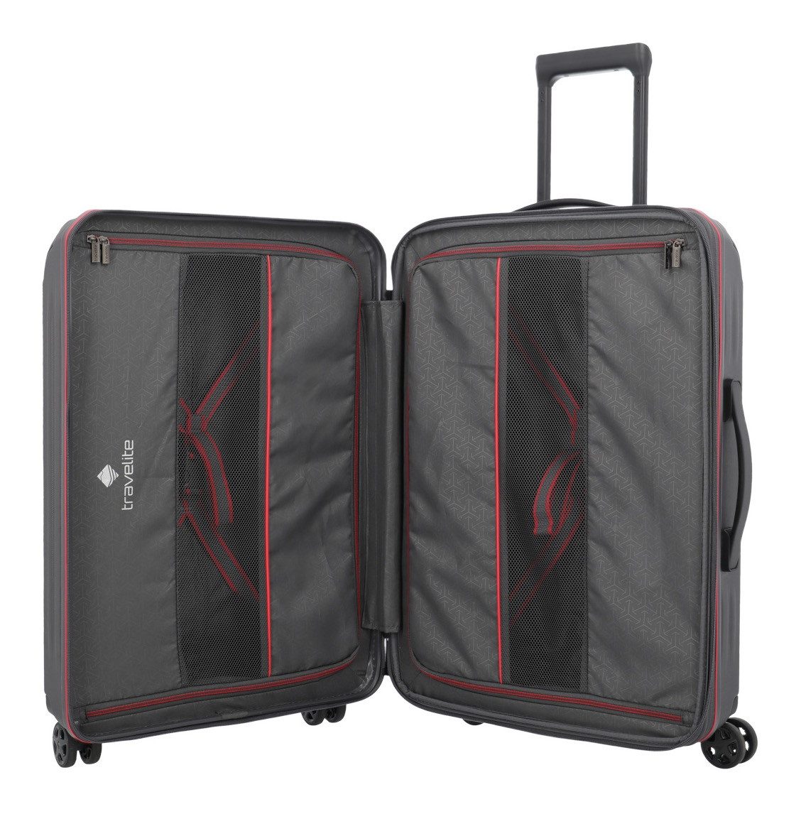 travelite Hartschalen-Trolley DYNAMIIC Reisekoffer Hartschale, 4 Rollen, ABS-Hartschale und Volumenerweiterung