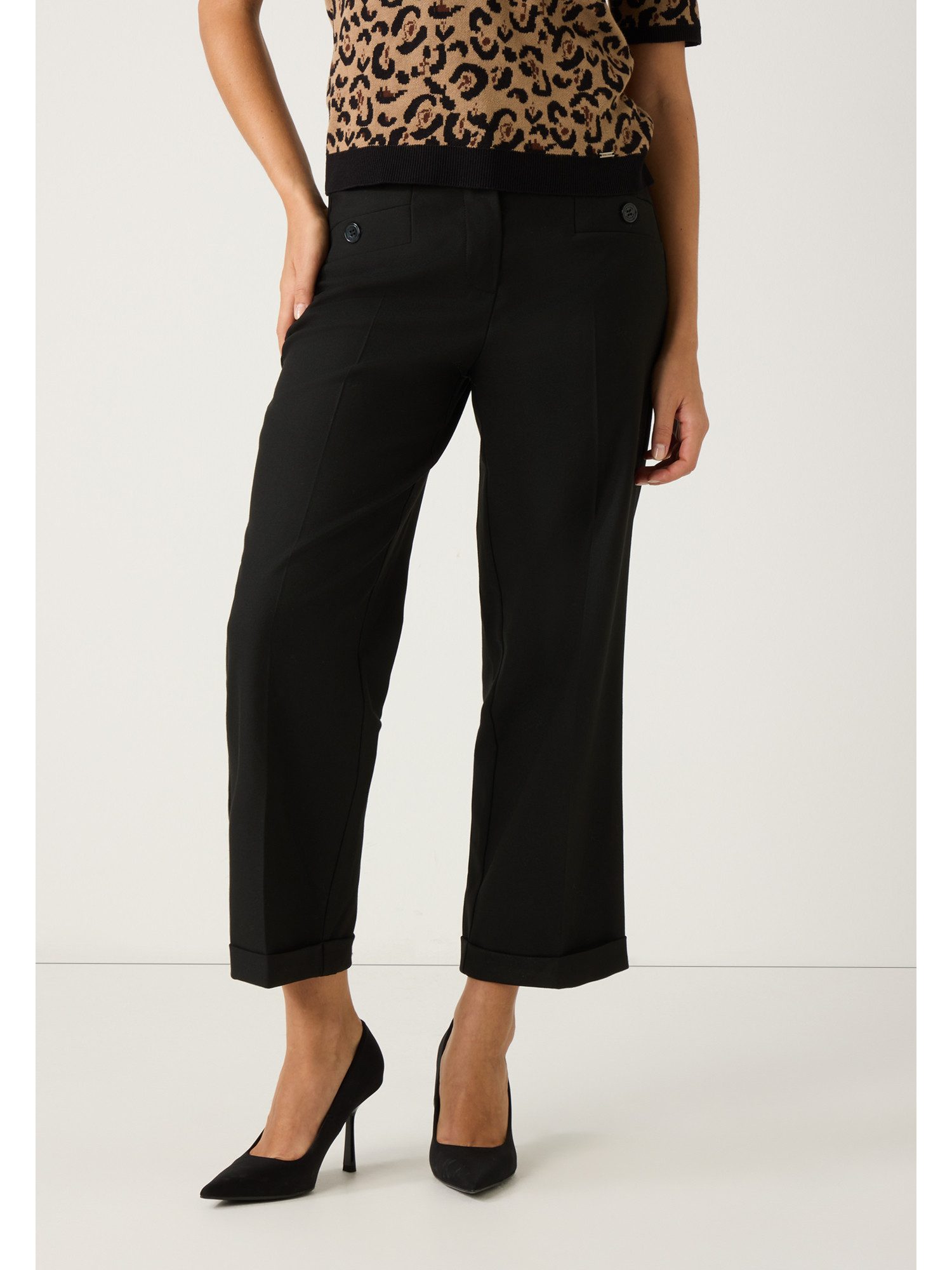 MORE&MORE Culotte Culotte weit, Viskosemix