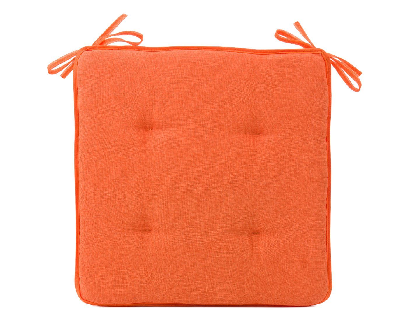 HSC Home-Style-Creation GmbH Sitzkissen Lonetta-Mori, 1 gefüllt Wendekissen orange