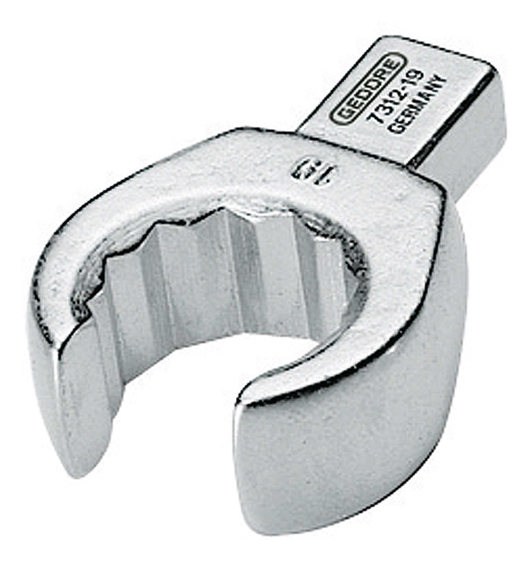 Gedore Drehmomentschlüssel, Einsteck-Ringschlüssel offen 19 mm Aufnahme 9 x 12 mm 4-kant