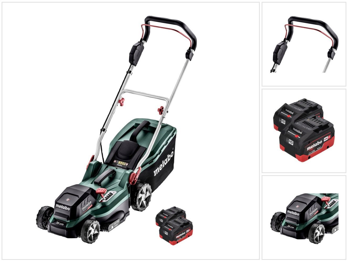 metabo Akkurasenmäher RM 36-18 LTX BL 36 Akku Rasenmäher 36 V (2x 18 V) LTX Brushless