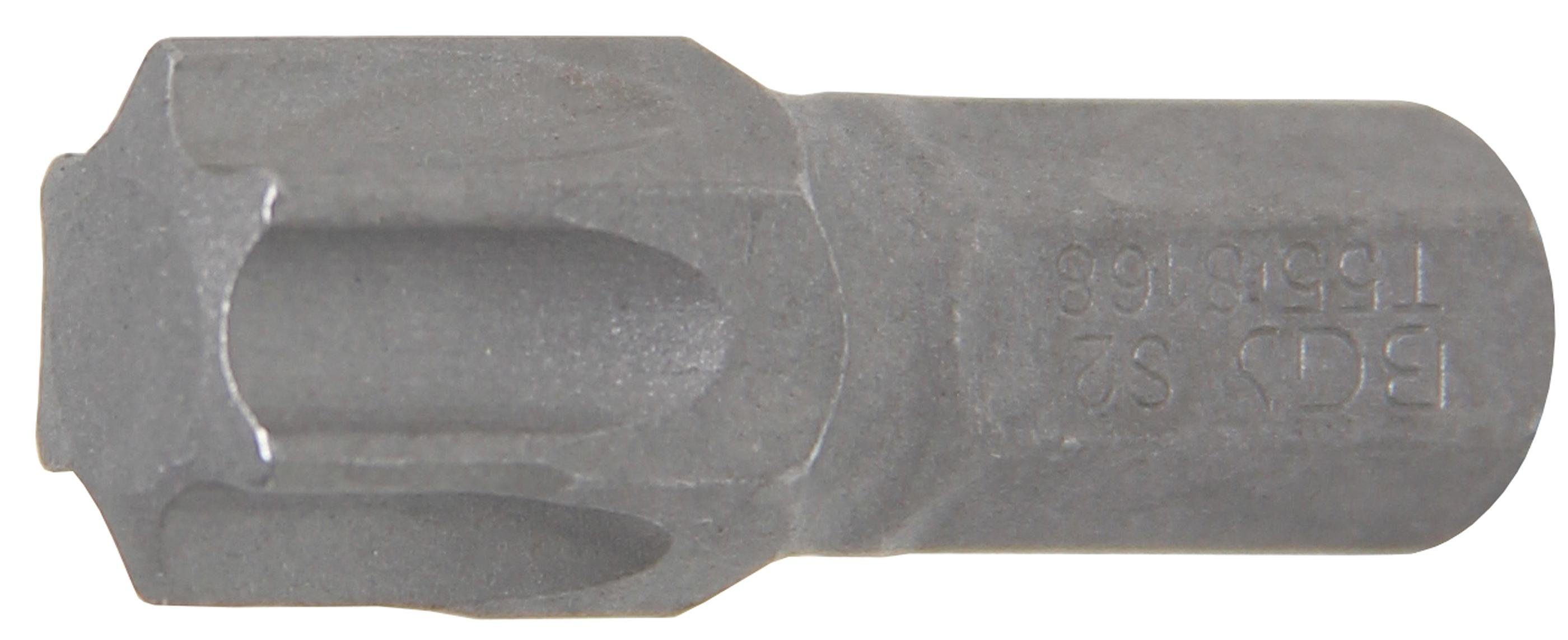 BGS technic Bit-Schraubendreher Bit, Antrieb Außensechskant 8 mm (5/16), T-Profil (für Torx) T55