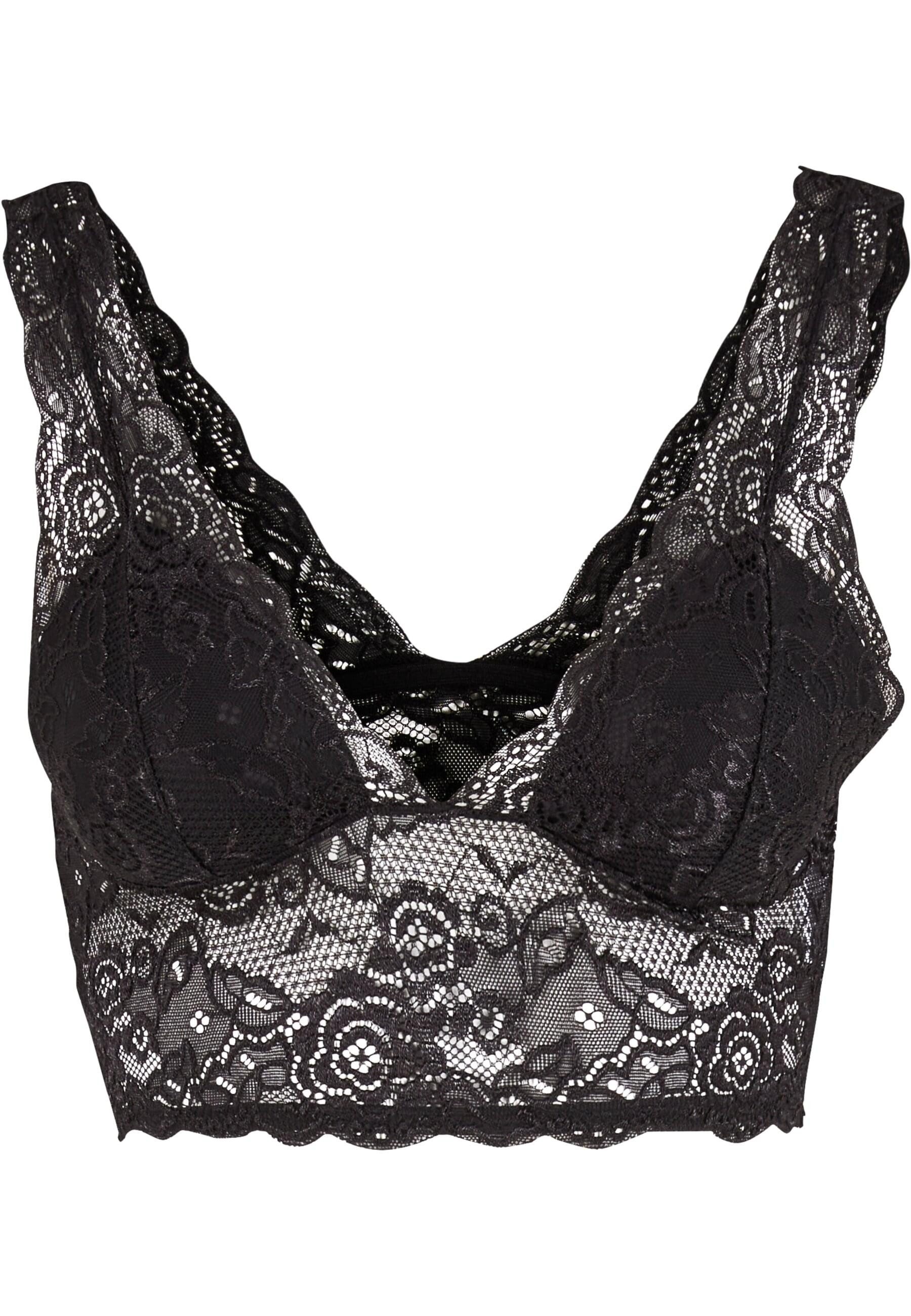 URBAN CLASSICS Sport-BH Urban Classics Ladies Allover Lace Bra Padded günstig online kaufen