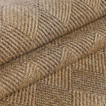 Outdoorteppich, Homtex, 80 x 150 cm, In & Outdoor Teppich Wetterfest Läufer Beige Balkon Teppich Wasserfest