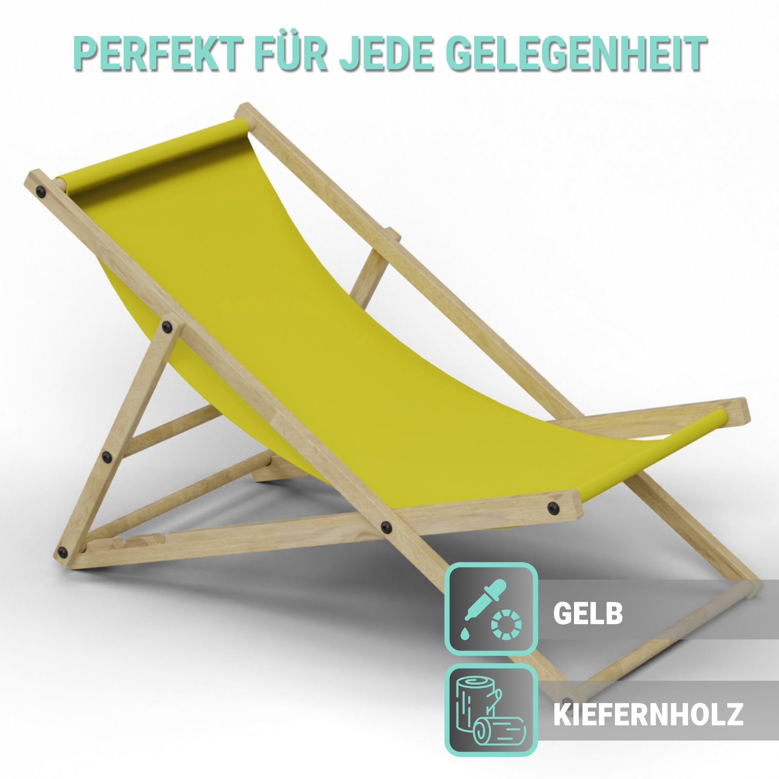 HAGO Gartenliege Liegestuhl Liege Stuhl Strand günstig online kaufen