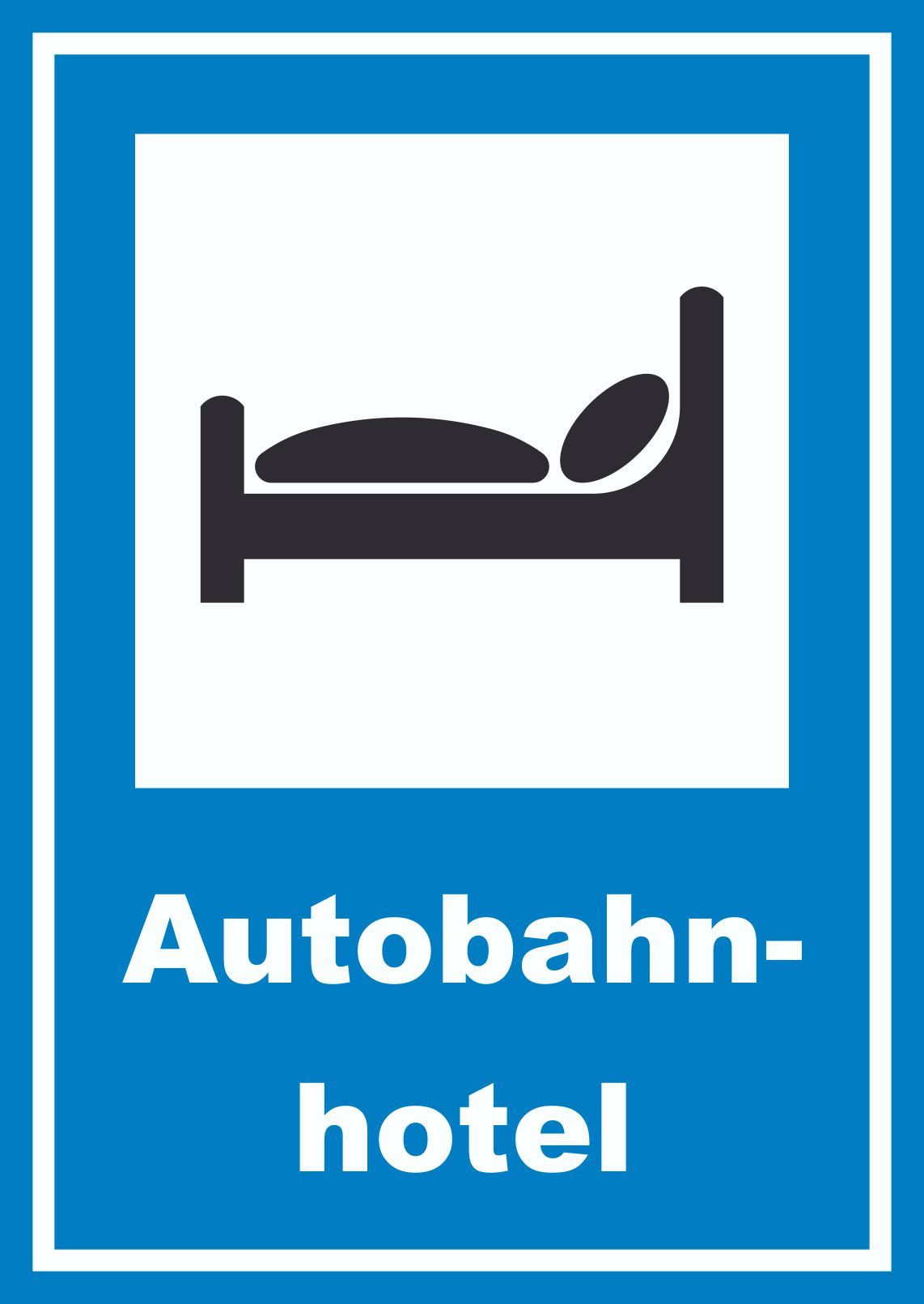 Hinweisschild Autobahnhotel Schild