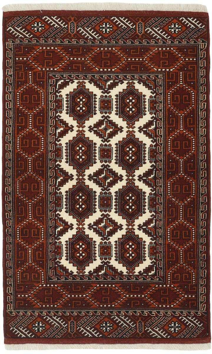 Orientteppich Turkaman 84x129 Handgeknüpfter Orientteppich / Perserteppich, Nain Trading, rechteckig, Höhe: 6 mm