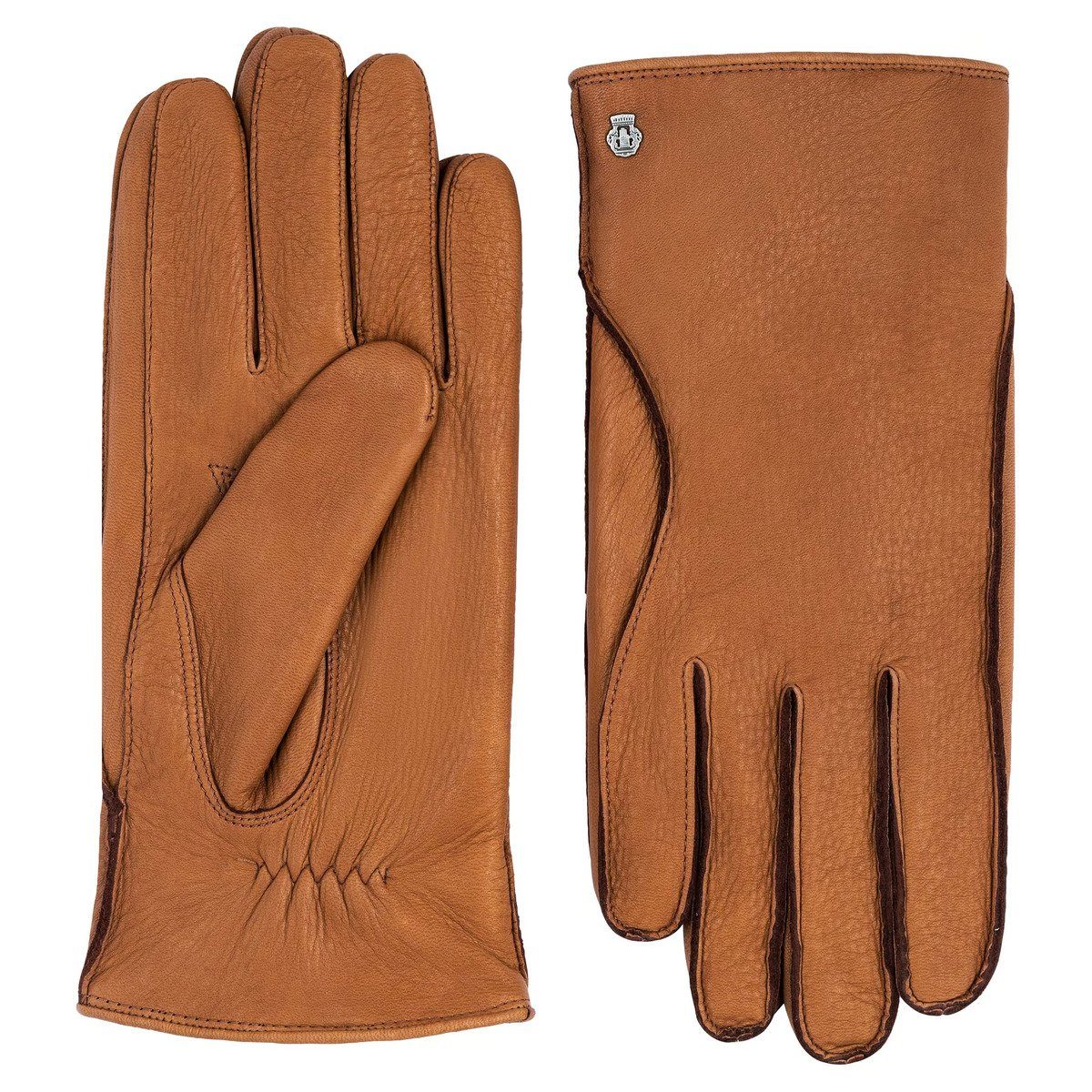 Roeckl Lederhandschuhe Herren aus 760-saddlebrown Hirsch-Nappaleder Hanko Handschuh