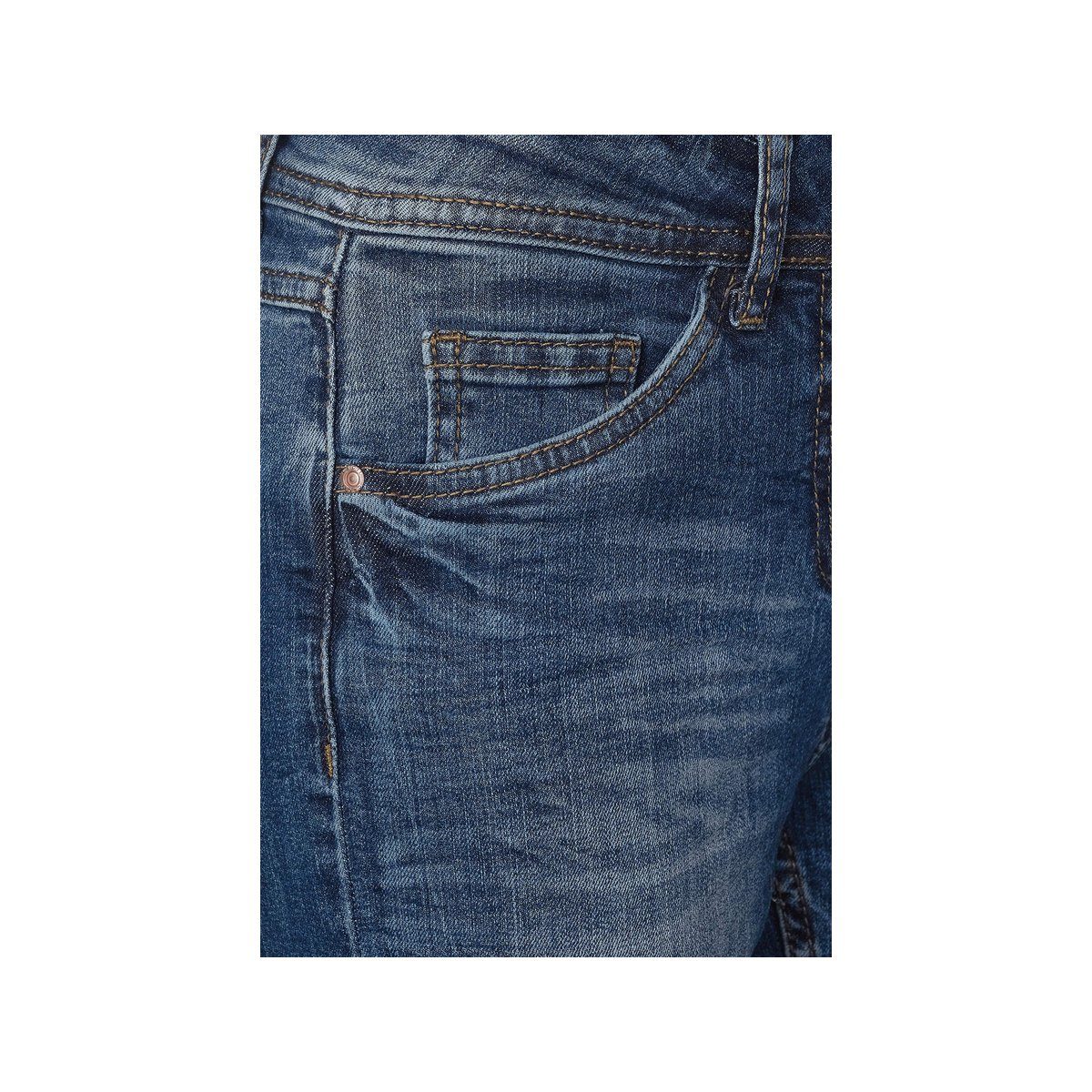 Cecil (1-tlg) regular Slim-fit-Jeans blau