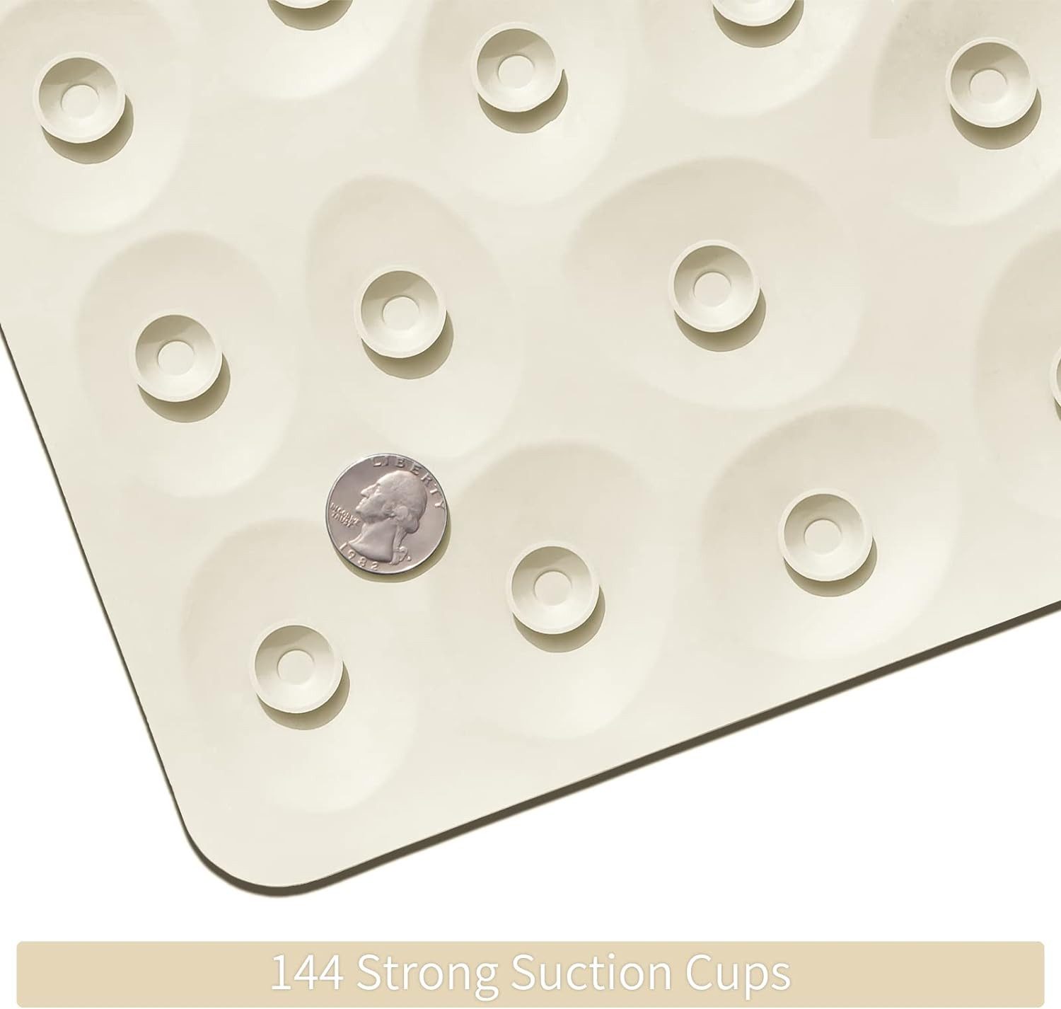 Refined Living Duschmatte Badewannenmatte rutschfest, Antirutschmatte für Badewanne, Badematte, 100% BPA-frei, schimmelresistent & maschinenwaschbar, [80x40]cm, – Bild 4 von 5