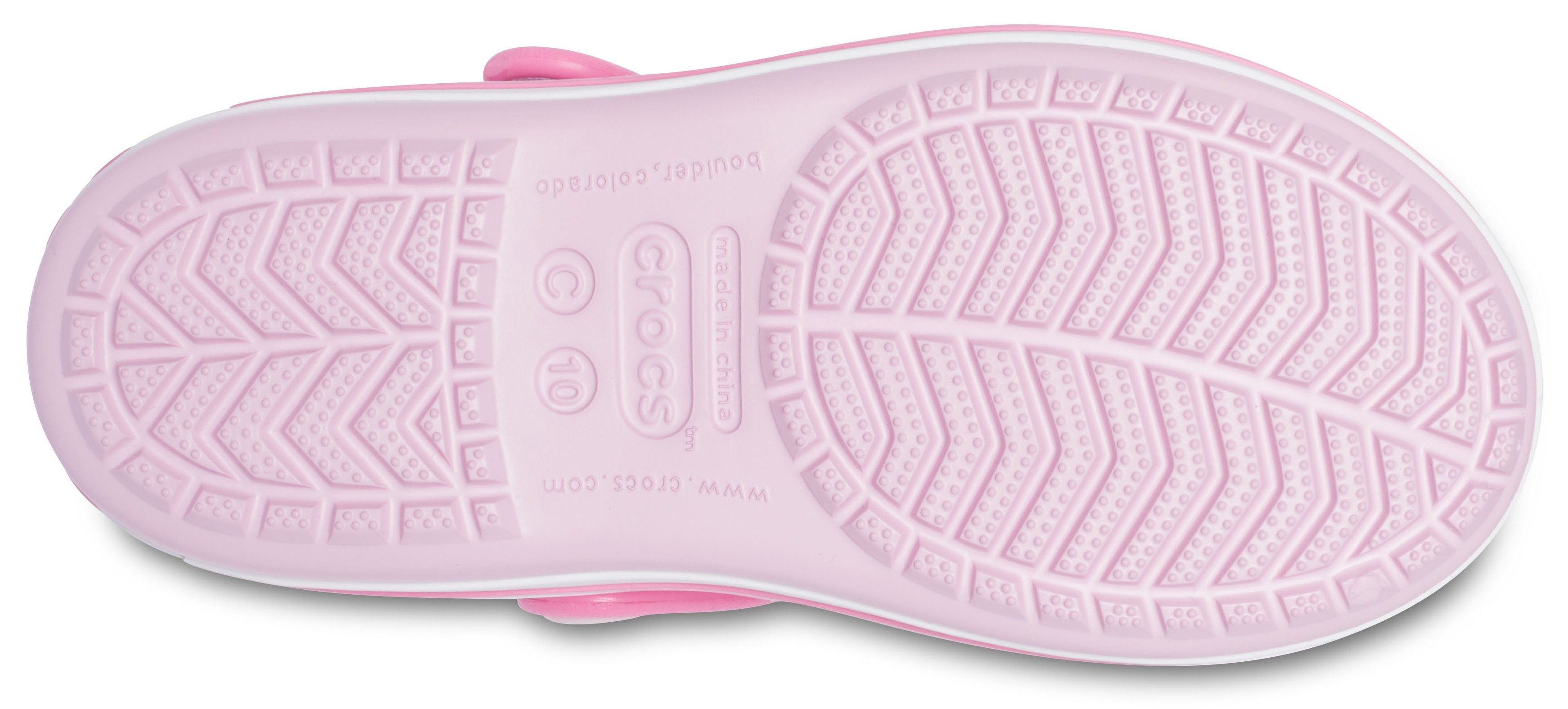 rosa-pink praktischem Klettverschluss Crocs Crocband mit Badesandale