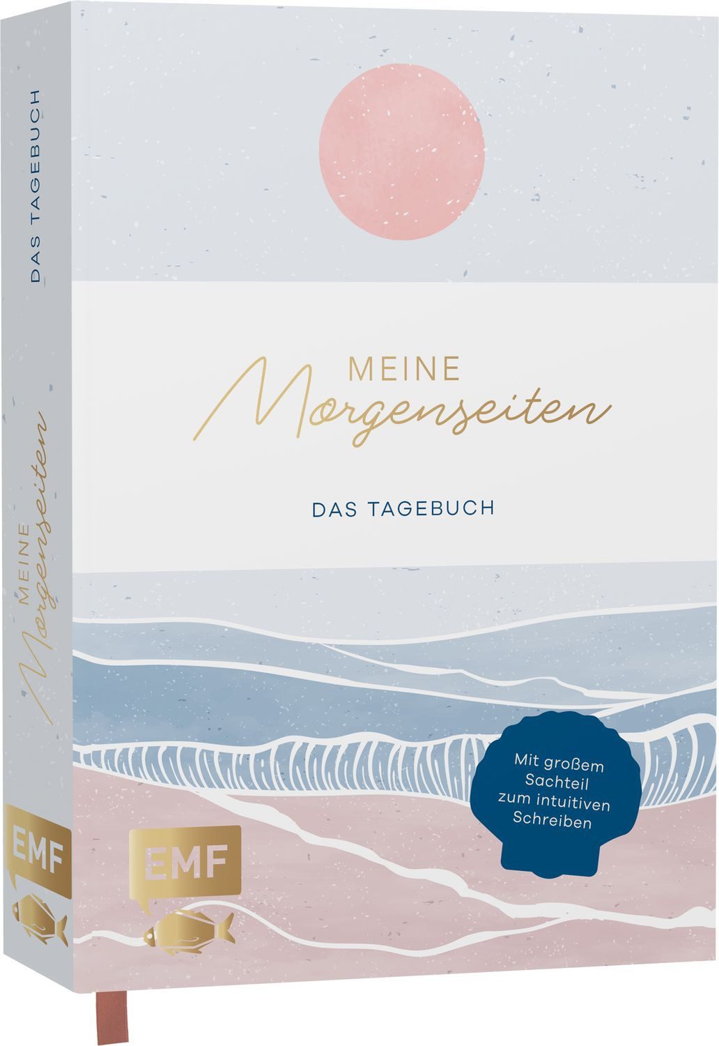 Meine Morgenseiten – Das gestaltete Tagebuch zum Eintragen / Johanna Kramer, Mit großem Sachteil zur Psychologie des intuitiven Schreibens – Morgenroutine für mehr Gelassenheit – Journal mit Leseband und Leinencover