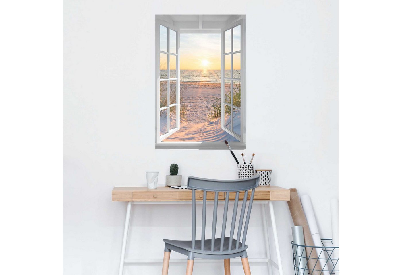 Reinders! Poster Sonnenuntergang durch das Fenster