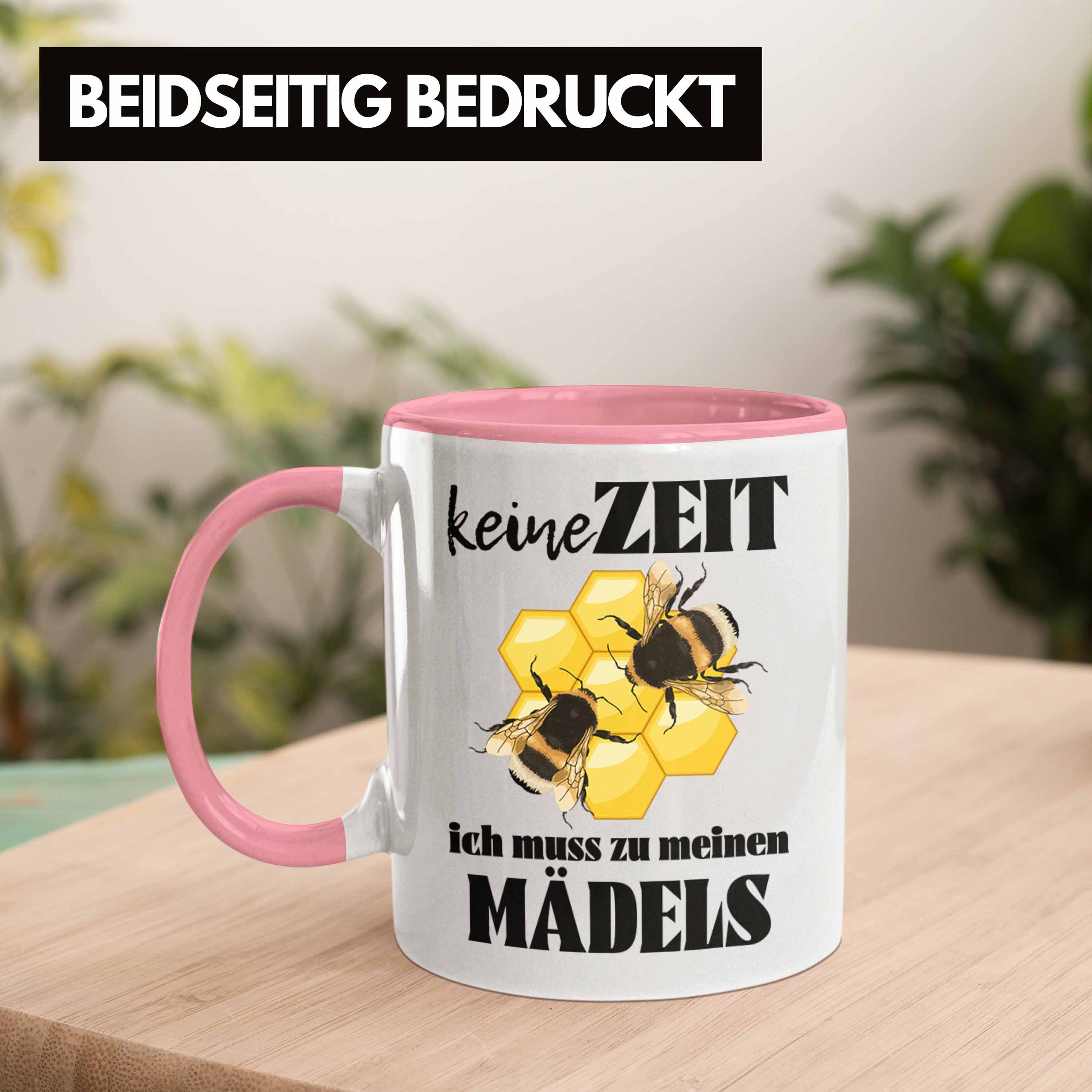 Bienen Zuebhör Tasse Bienenzucht Tasse Geschenk Rosa Imker Bienenzüchter Kaffeetasse - Geschenkideen Trendation Trendation