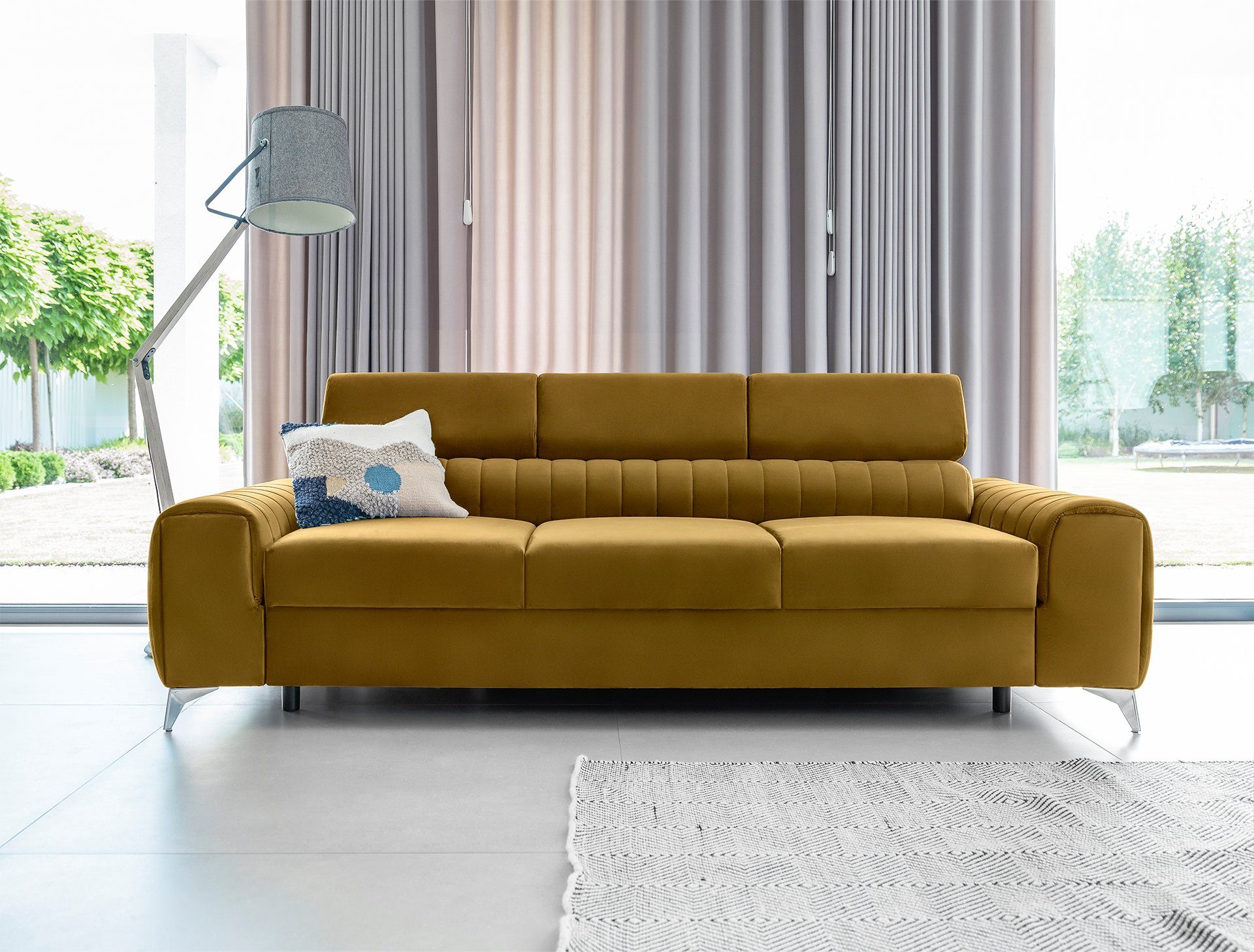 yourhouse24 Schlafsofa Laurence Wohnzimmer Schlaffunktion Bettkasten günstig online kaufen
