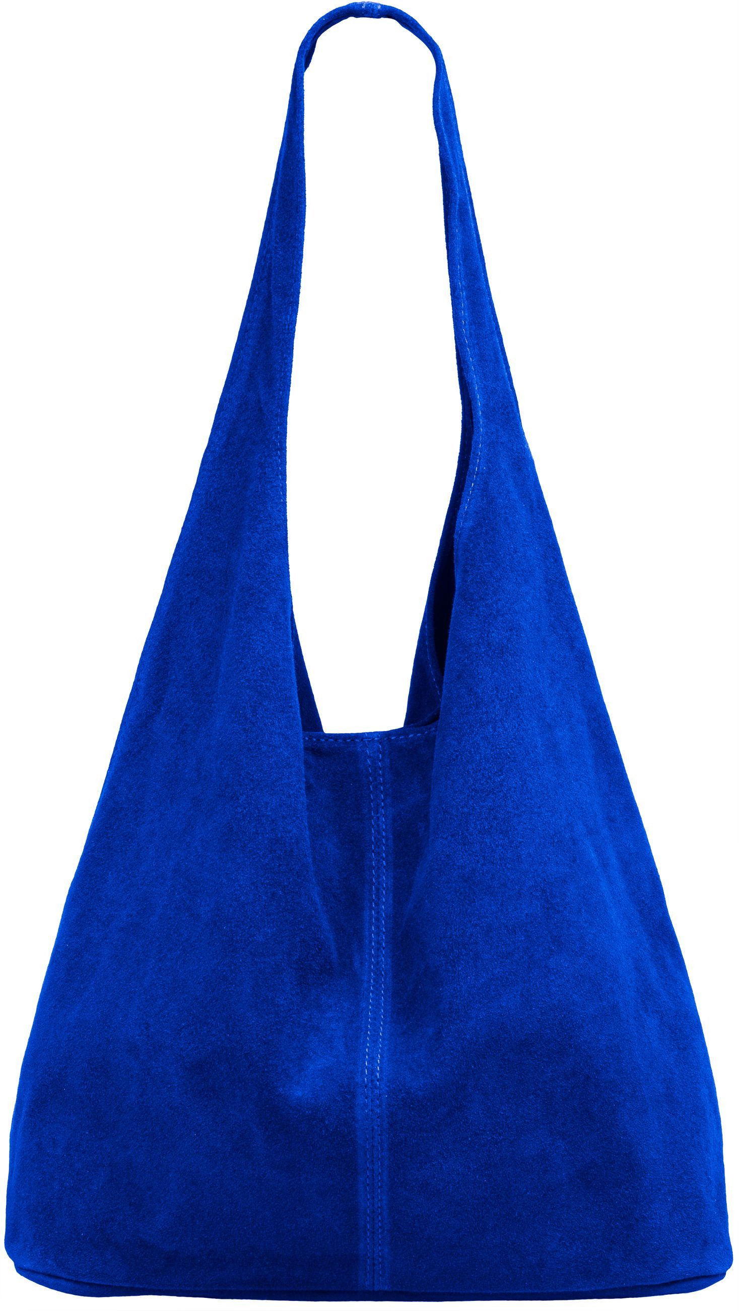 Caspar Schultertasche große Damen Wildleder Tasche Hobo Bag - CLASSIC LINE - Modell No.767, angenehm leicht, ohne Innenfutter, mit Sicherheitsfach, 100% Echtleder
