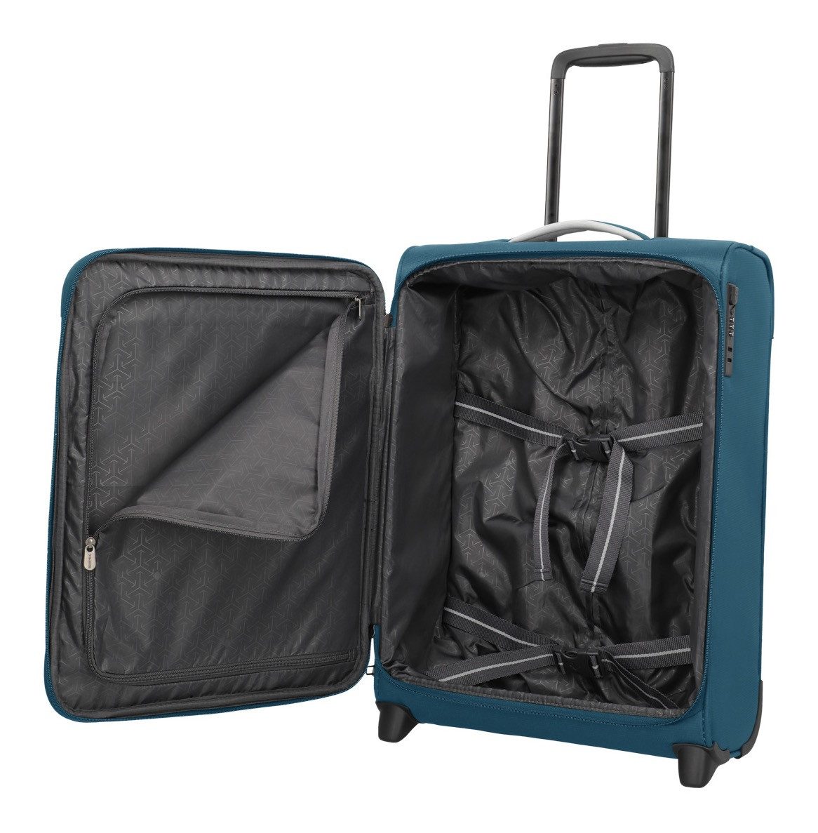 travelite Handgepäck-Trolley JETPACK Multi Light 2 Cabin Handgepäck Koffer, 2 Rollen, Weichgepäck, passend für Ryanair, Condor und viele gängige Airlines – Bild 4 von 5