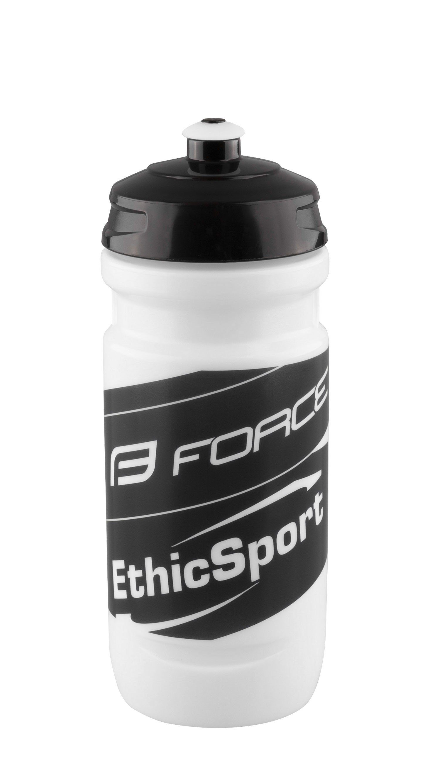 FORCE Trinkflasche Flasche FORCE-ETHIC SPORT 0,6 l white-black