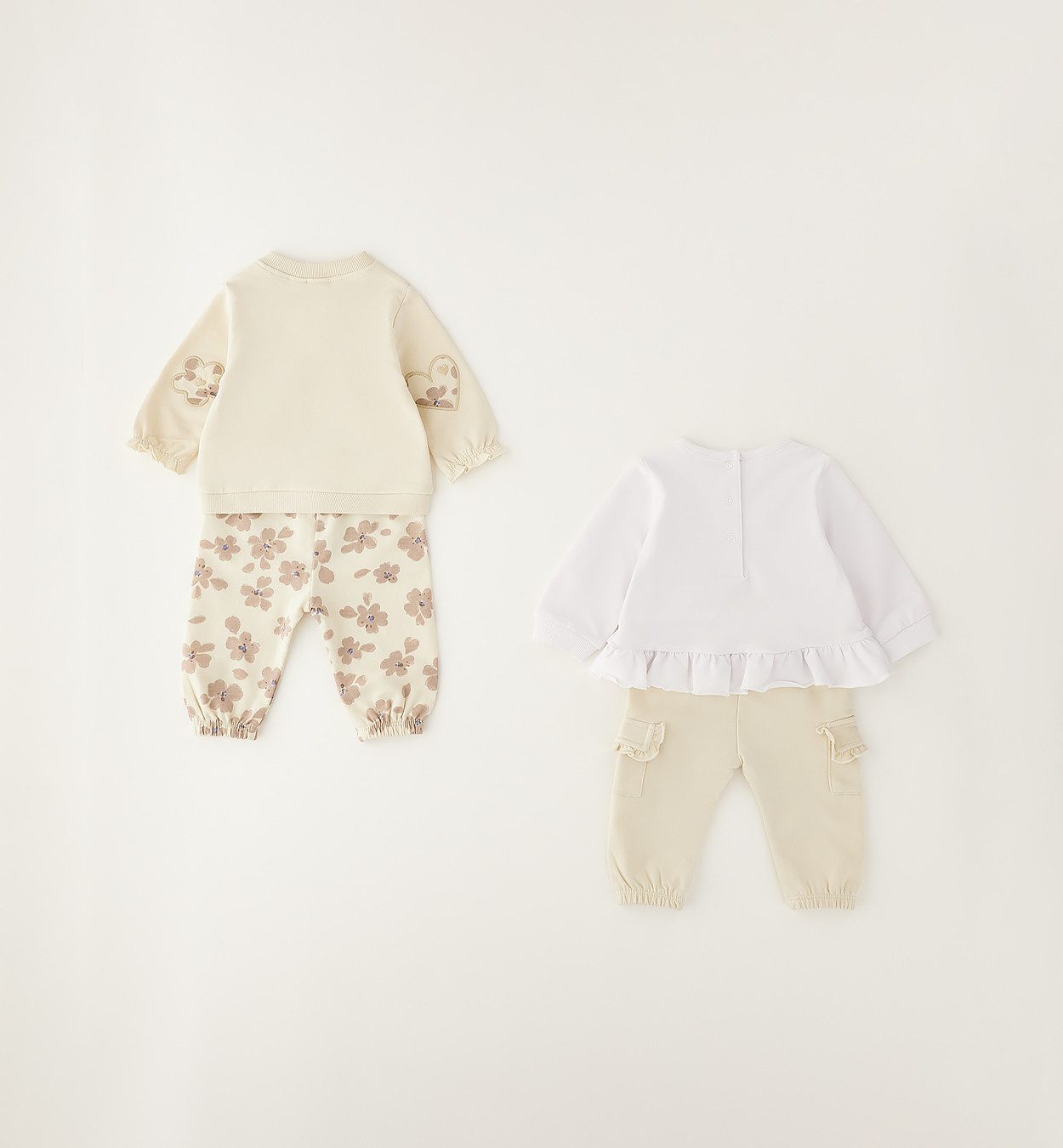 iDO Overall BABY GIRL TWO PIECES SET