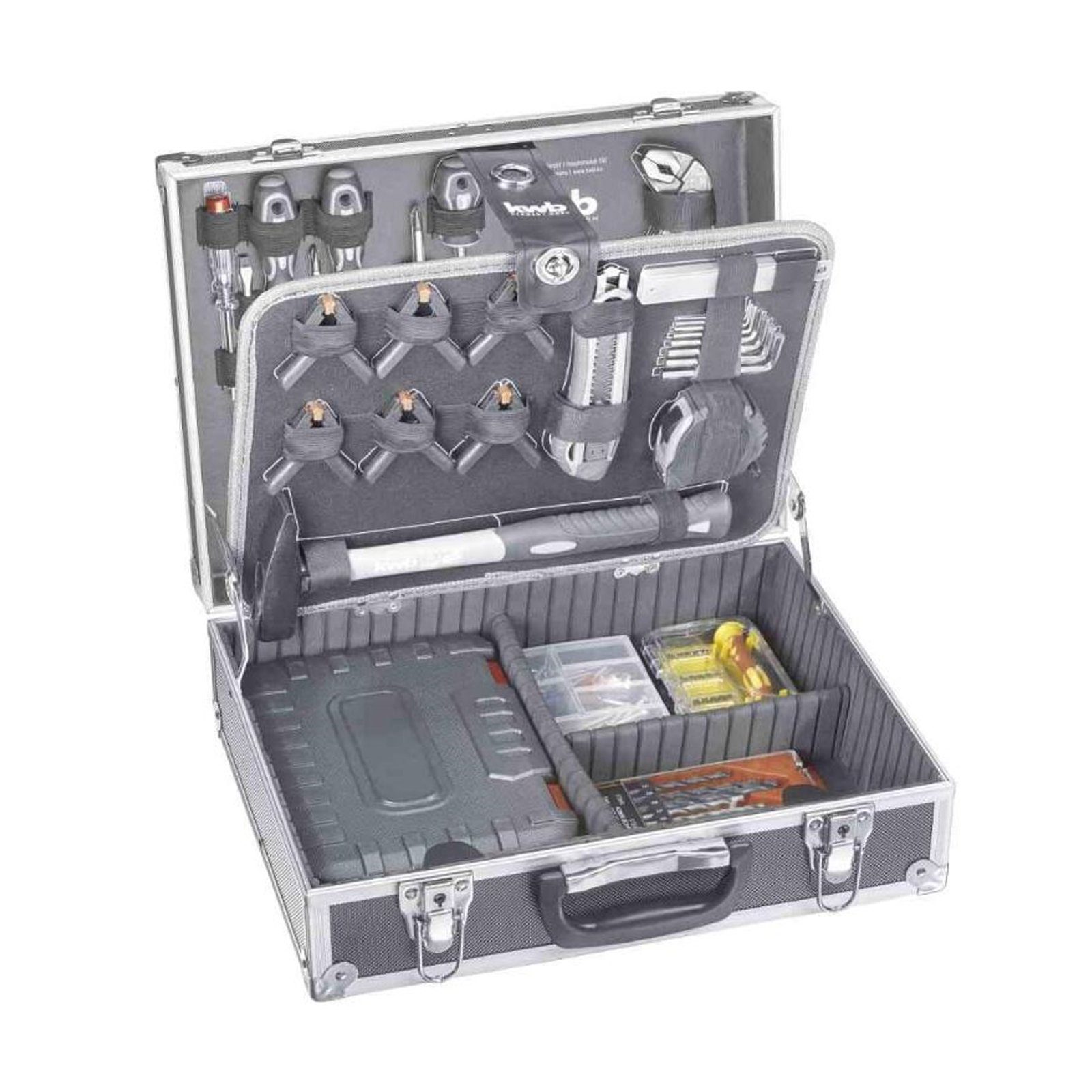 199-teilig, gefüllt, Werkzeug-Koffer kwb Werkzeugset Werkzeug-Set, inkl. und robust