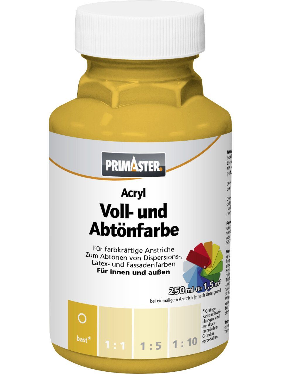 Vollton- und Abtönfarbe Primaster Voll- und Abtönfarbe 250 ml bast matt