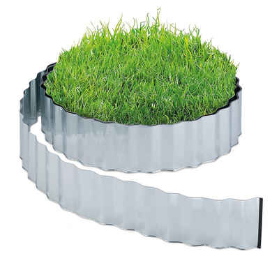 relaxdays Rasenkante Rasenkante 15m aus Metall