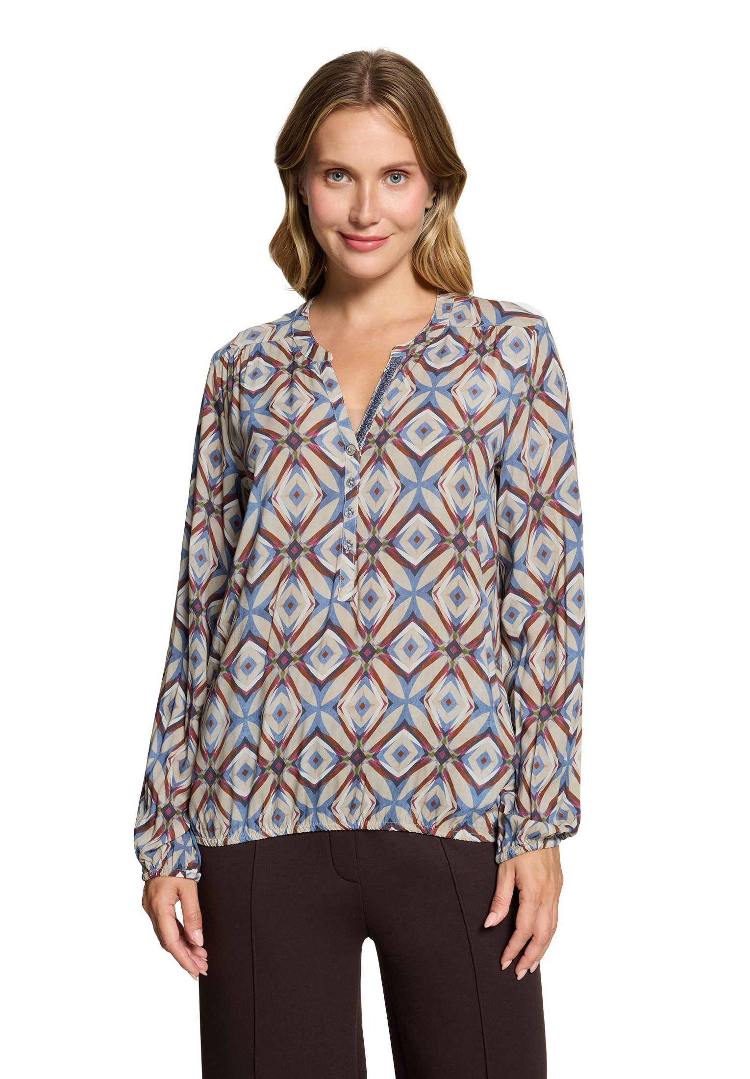 Cartoon Schlupfbluse Damen mit Muster