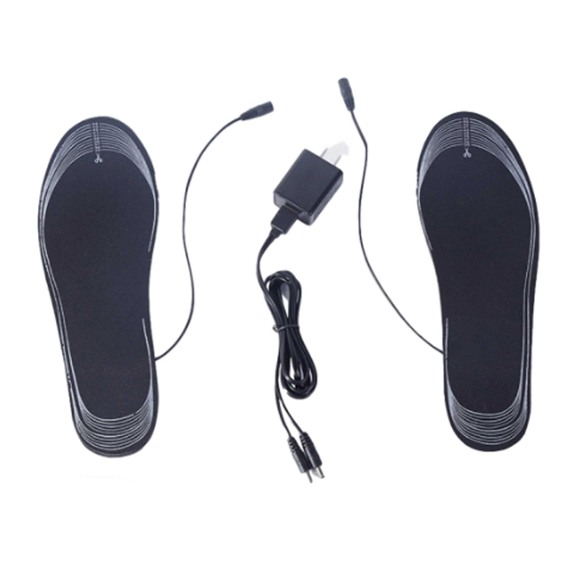 Viellan Thermosohlen USB-beheizte Einlegesohle, waschbar,zuschneidbar,für Männer und Frauen, Dreistufige Temperaturregelung, hohe Temperatur bis zu 60°C